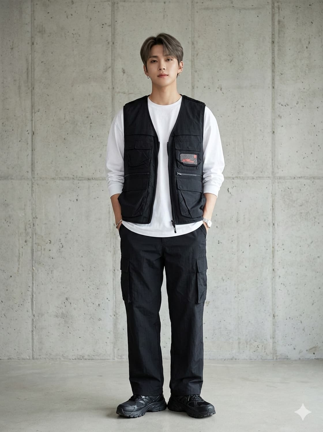 K-SWISS 케이스위스 멀티포켓 플리스 유틸리티 베스트 상품이미지1