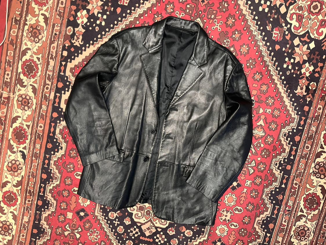 ( XL ) 가죽마이 가죽자켓 블레이져 블레이저 가죽코트 가죽카코트 상품이미지5