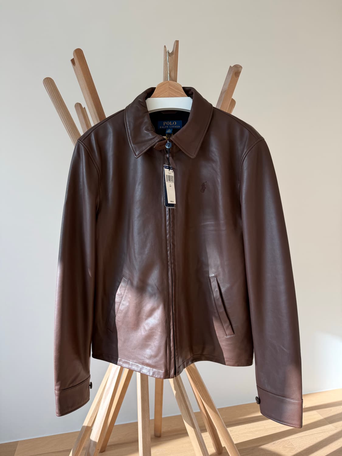폴로 맥스웰 가죽 자켓 브라운 S 상품이미지1