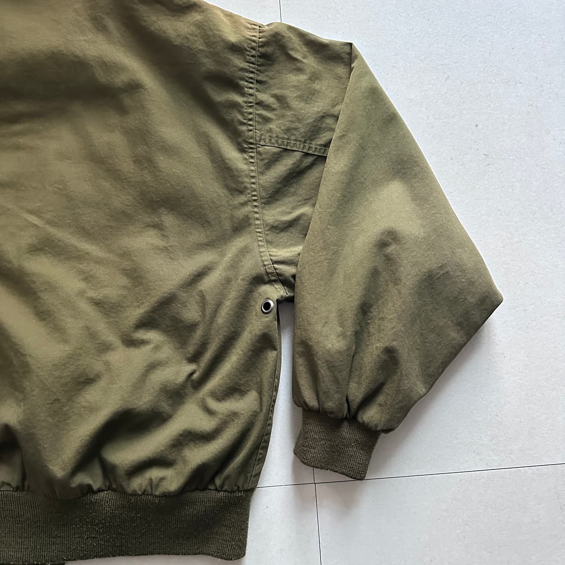 90s 쿠퍼 A-2 타입 코튼 플라이트 자켓 S 가죽 카라 상품이미지7