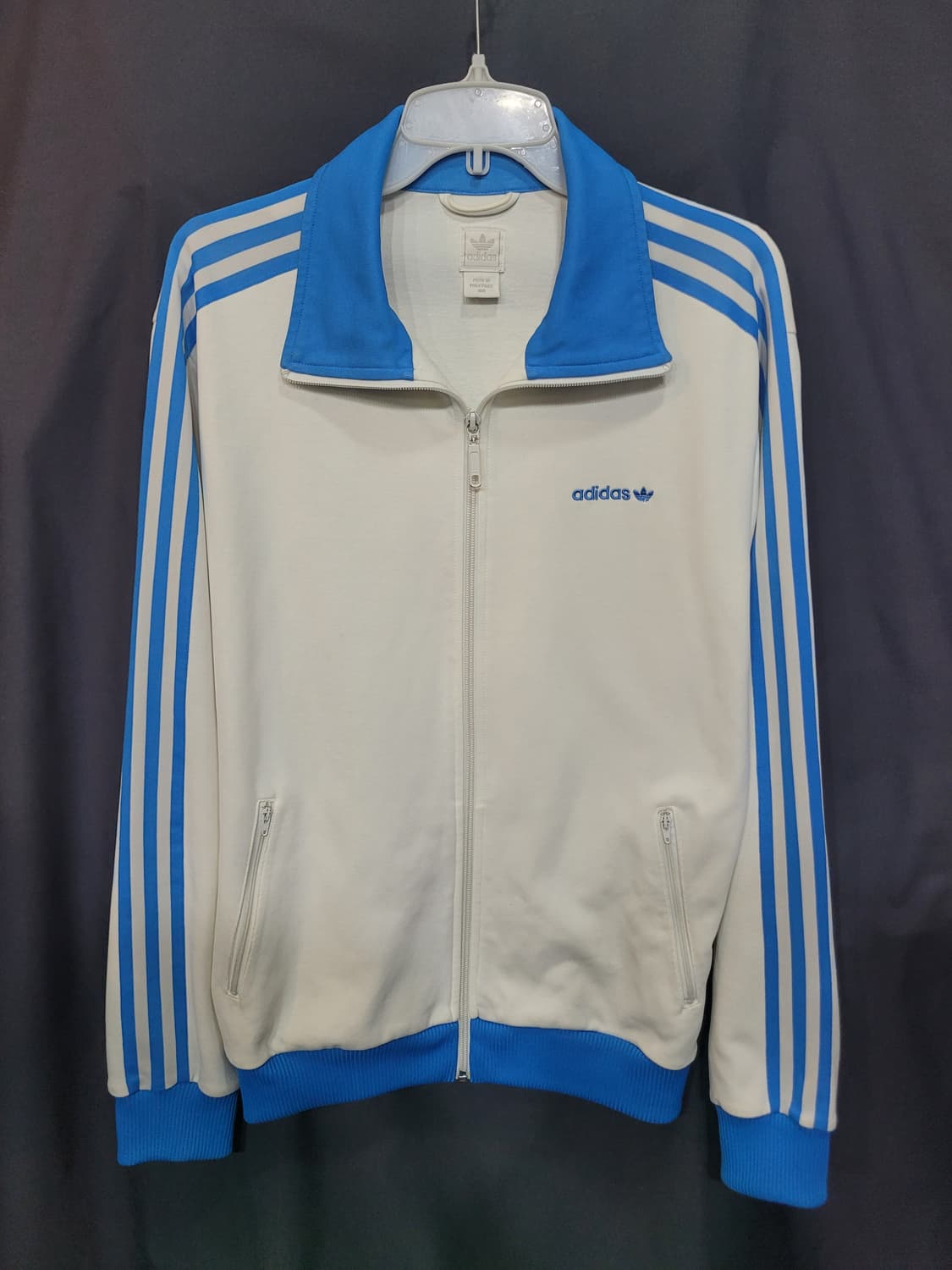 아디다스 올드스쿨 불꽃 레터링 베켄바우어 흰파 대대장 져지 사이즈 100 상품이미지1