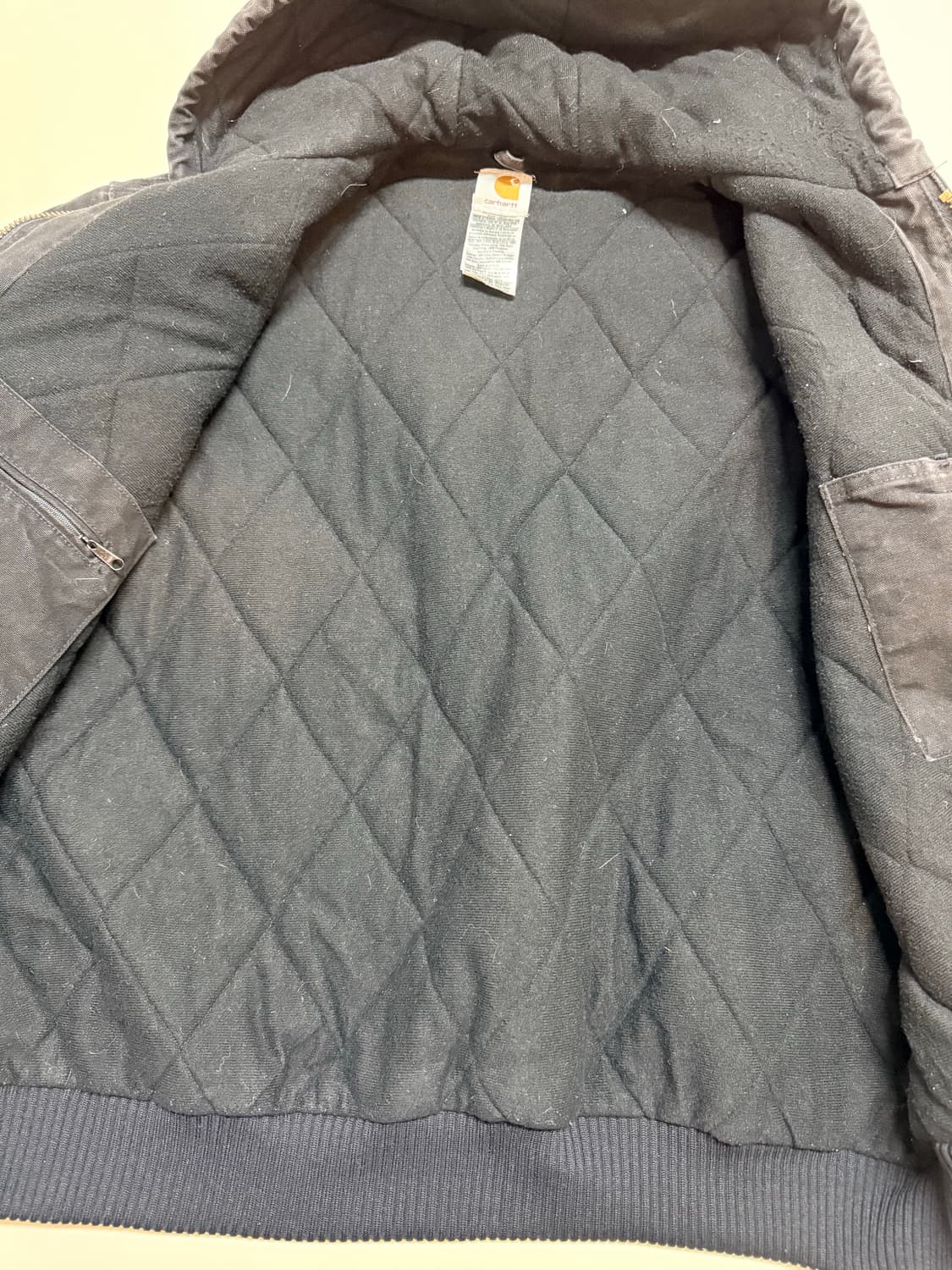 빈티지 칼하트 더 액티브 후드자켓  J130 검정 XL 상품이미지8