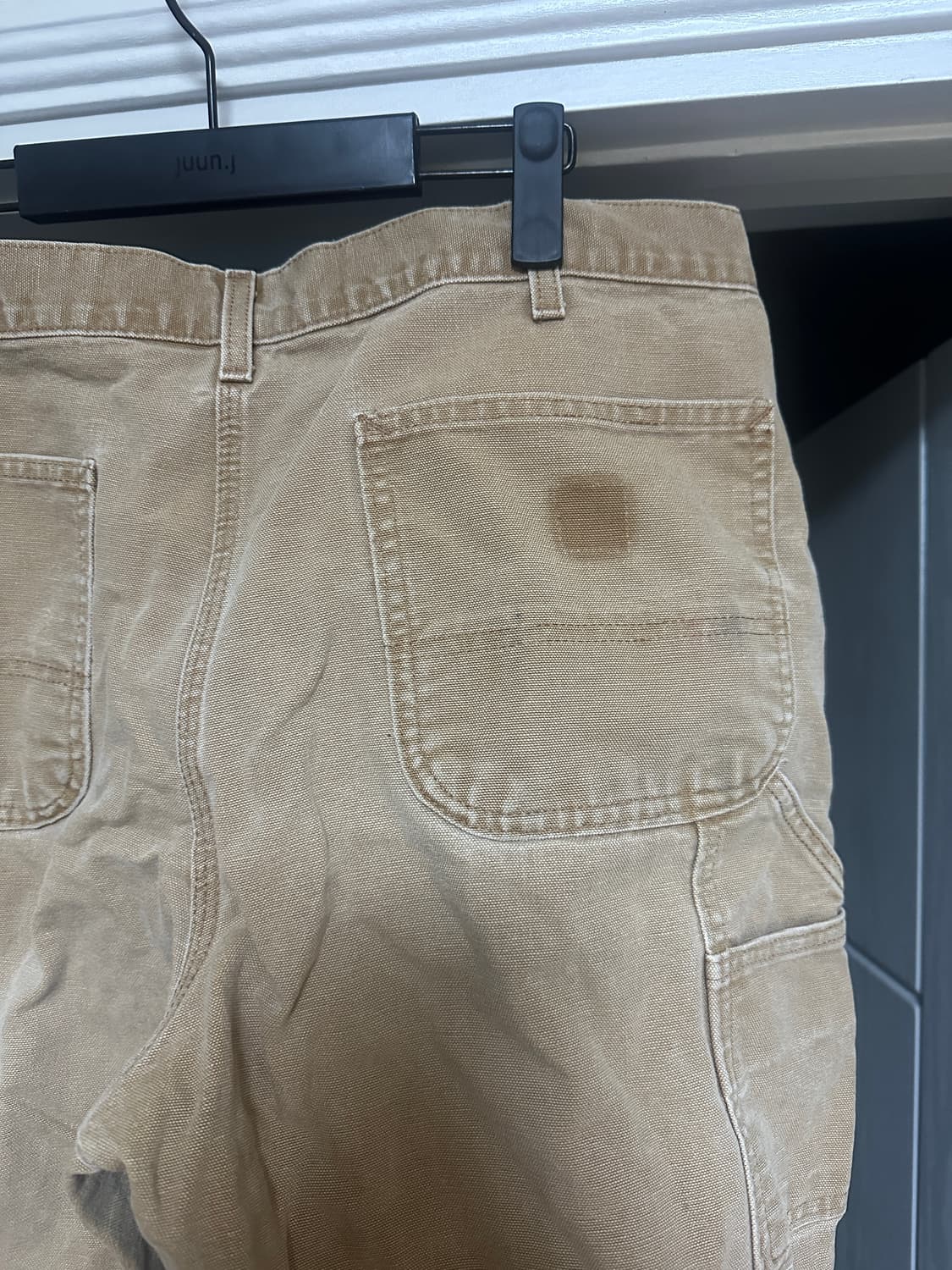 [36x32] 칼하트 B11 BRN 브라운 싱글니 카펜터 팬츠 상품이미지4