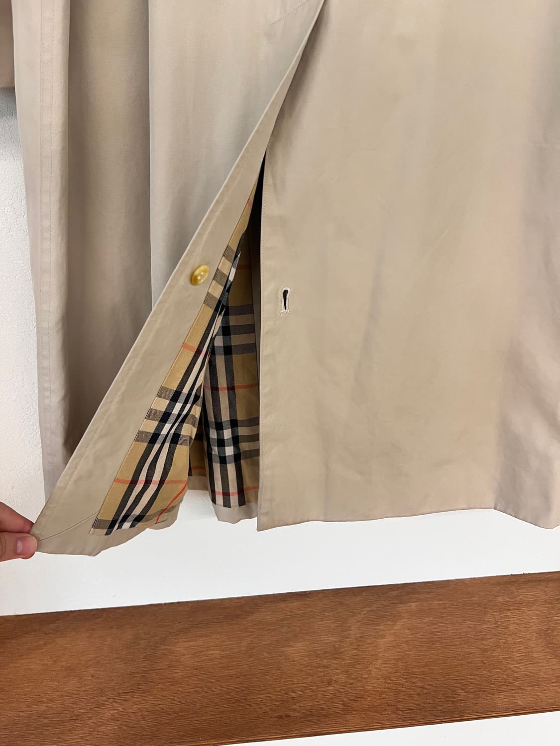 빈티지 버버리 코튼 싱글 트렌치 코트 상품이미지7