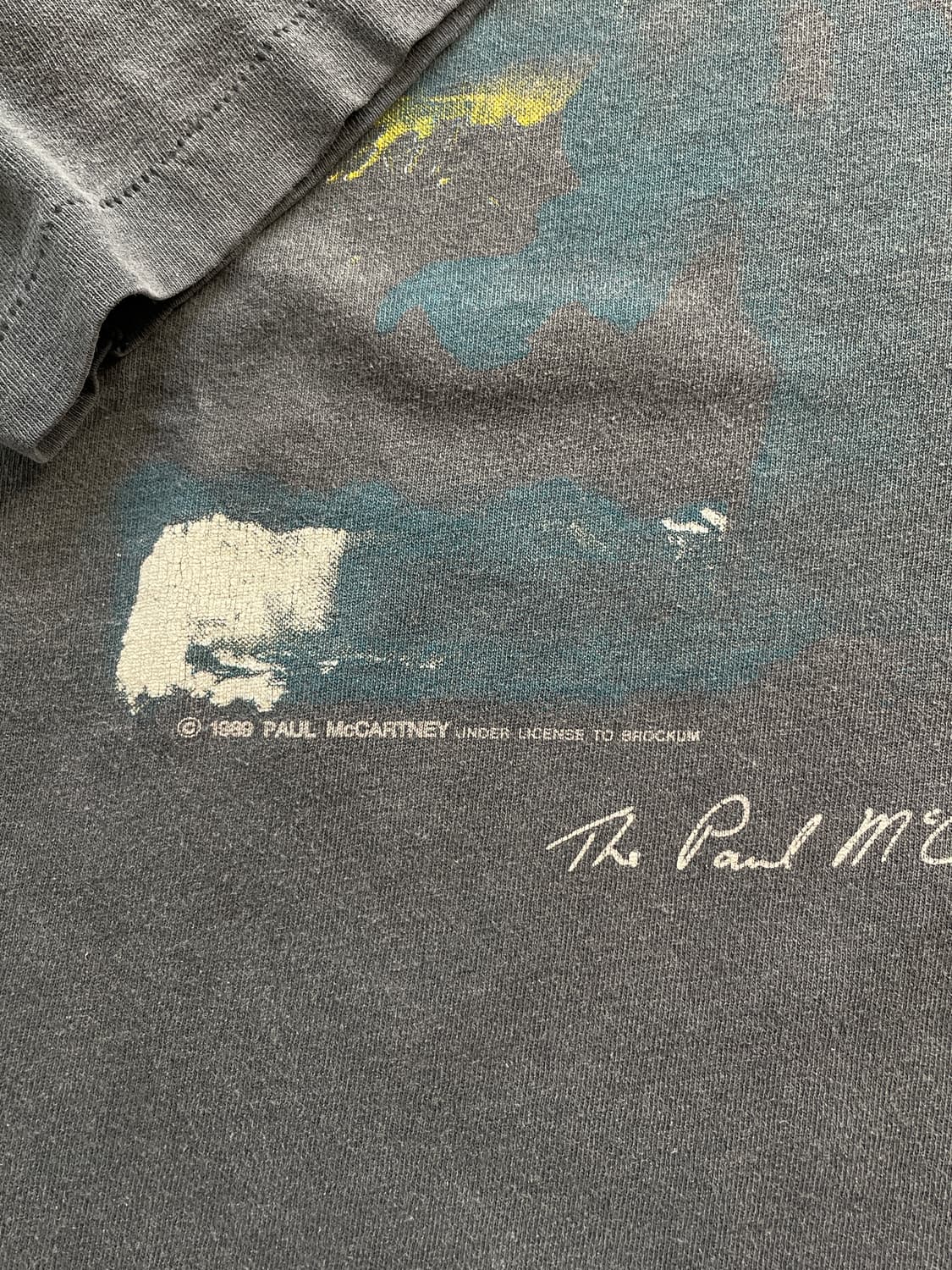 80s Paul McCartney Official Tour Fade T 상품이미지5