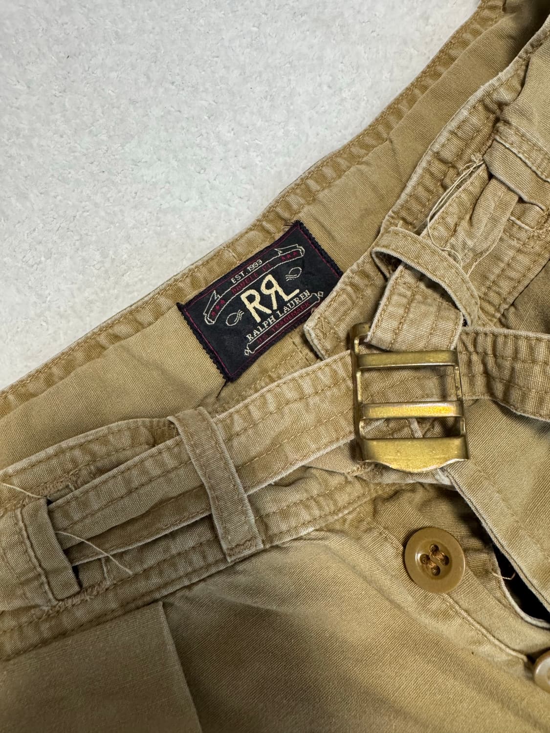 더블알엘 밀리터리 벨트 트라우져 made in usa 사이즈 32 상품이미지2