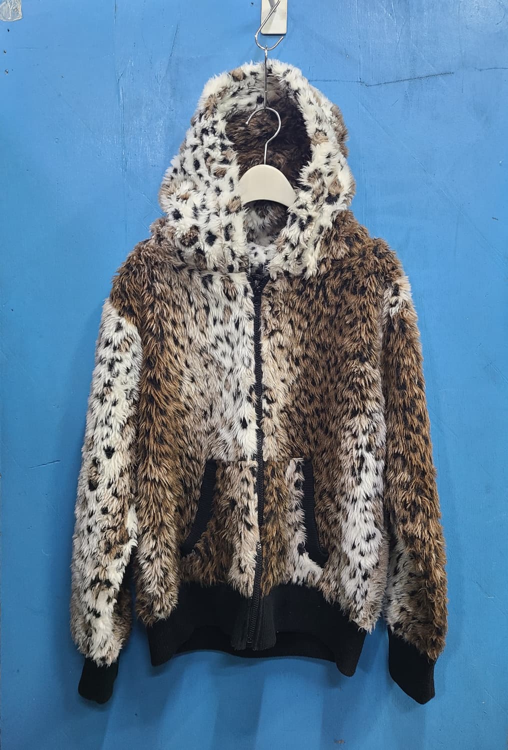 일본 빈티지 레오파드 호피털 퍼후드자켓like떠그클럽 상품이미지3