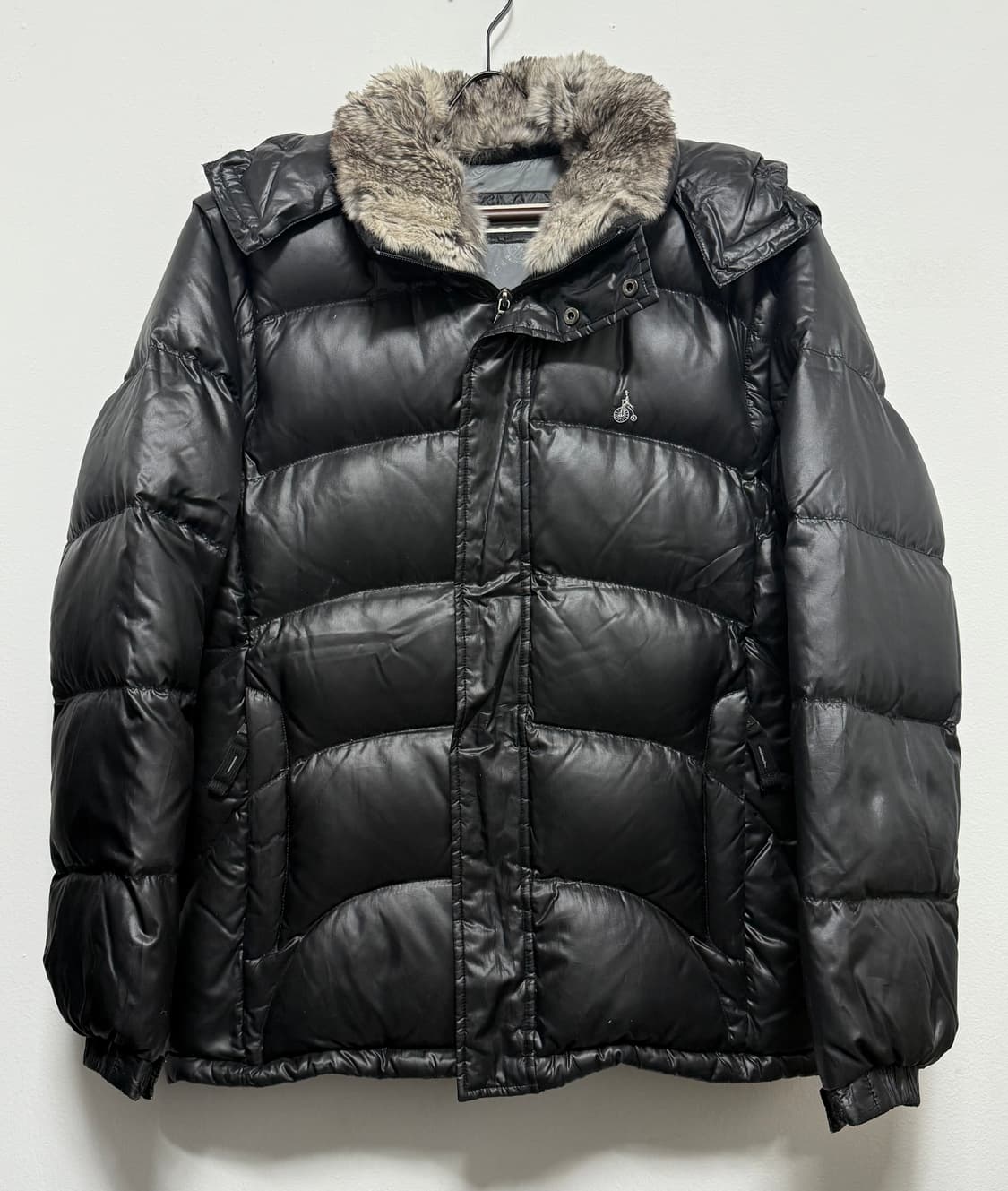 빈폴 남성 퍼 블랙 패딩 100 상품이미지1