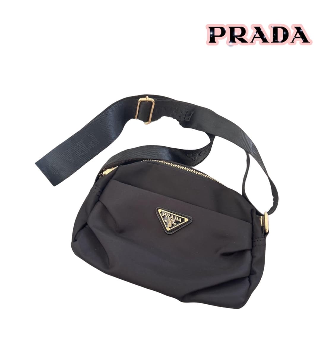 프라다뷰티 리나일론 숄더 크로스백 블랙 상품이미지2