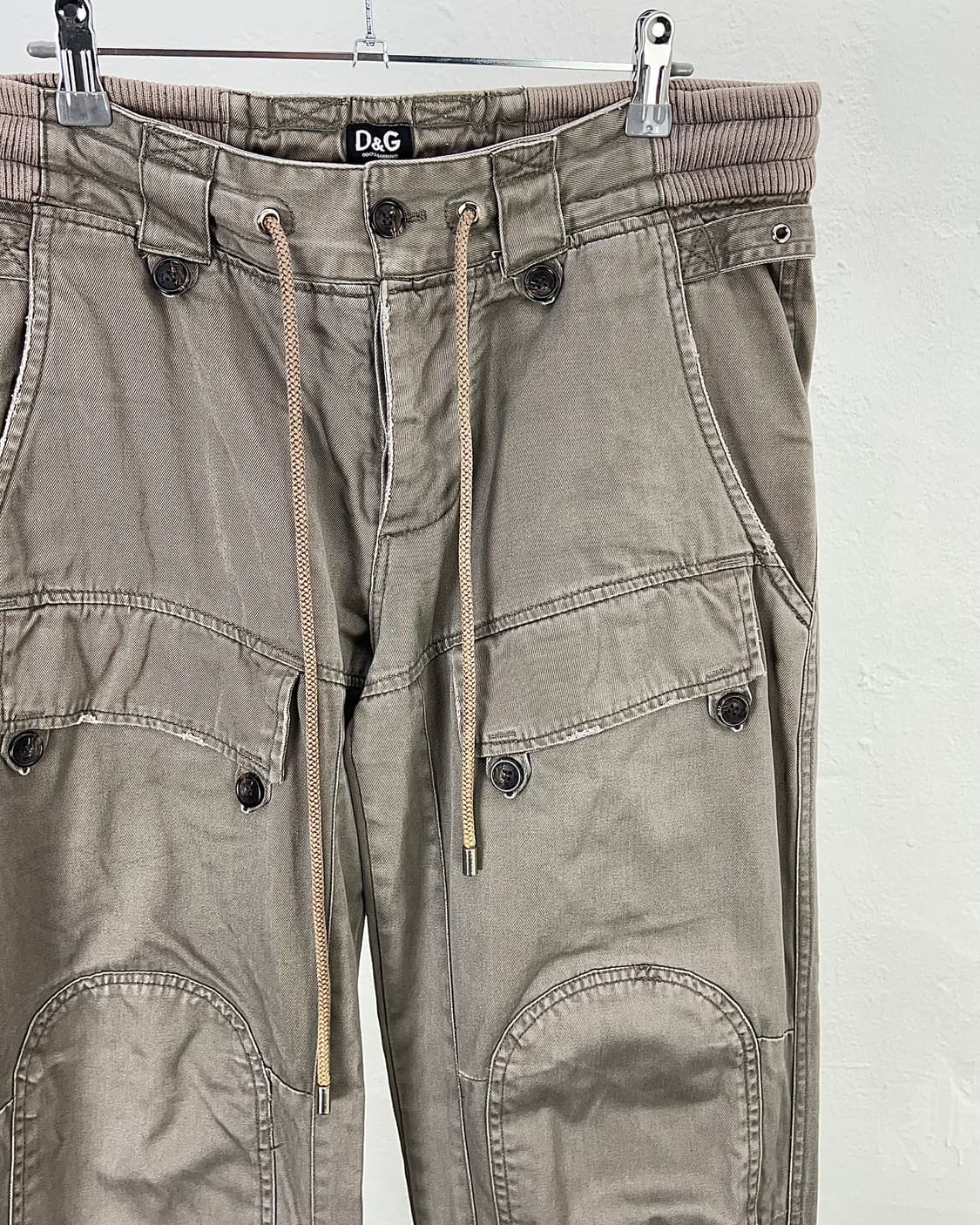 돌체앤가바나 모스 그레이 컨버터블 번트 드로우 카코 팬츠 상품이미지3