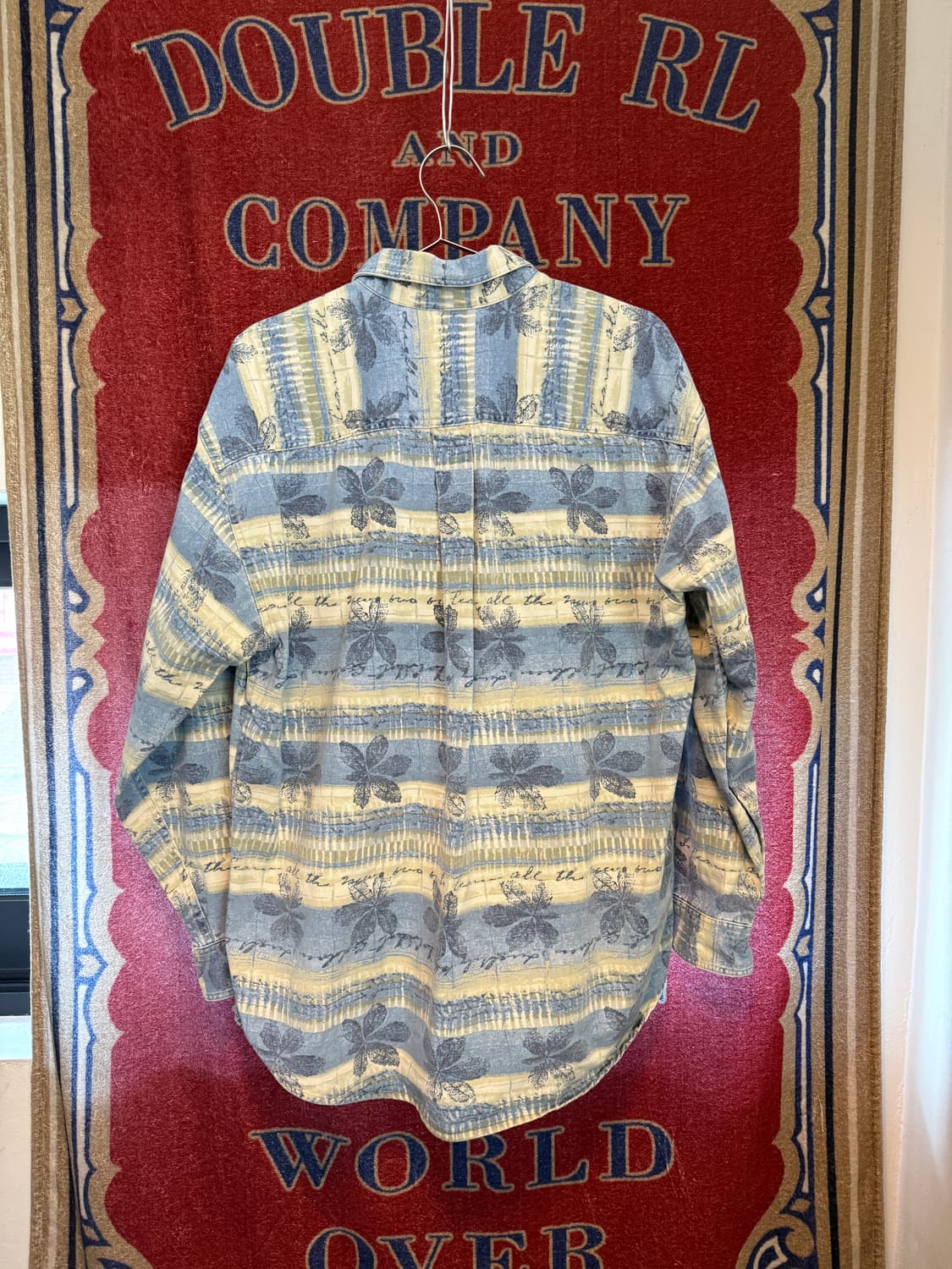 L.L.Bean Leaf pattern shirts L size 상품이미지5