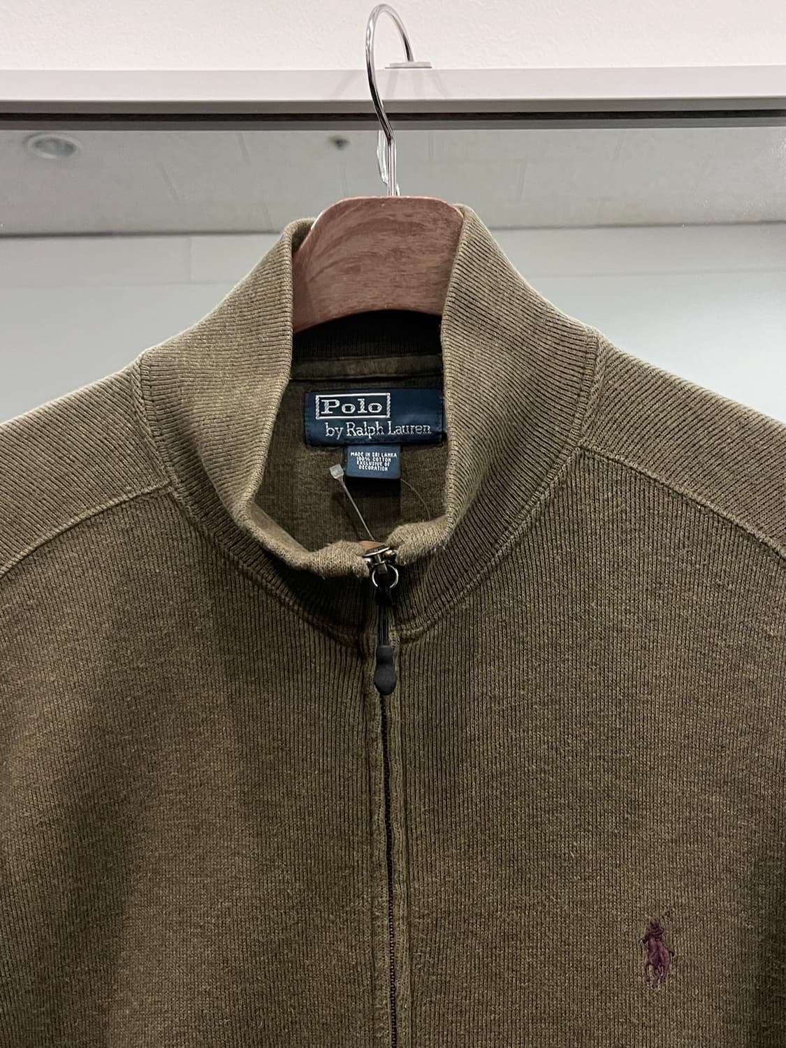 Polo RL 폴로 랄프로렌 니트 집업 (Olive) 상품이미지4