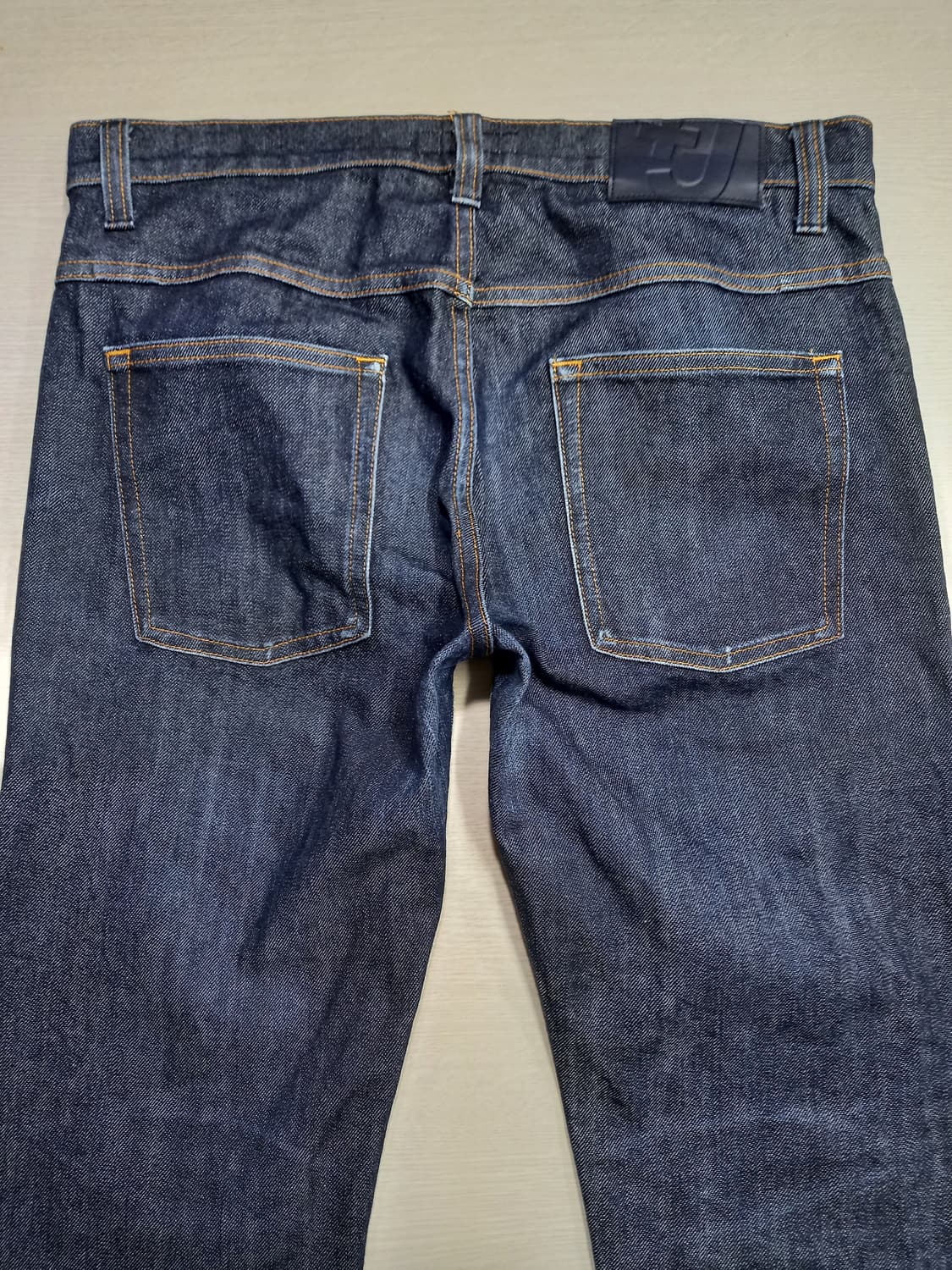 33 질샌더 유니끌로 셀비지 스판 슬림일자진 진청 33-425 상품이미지4