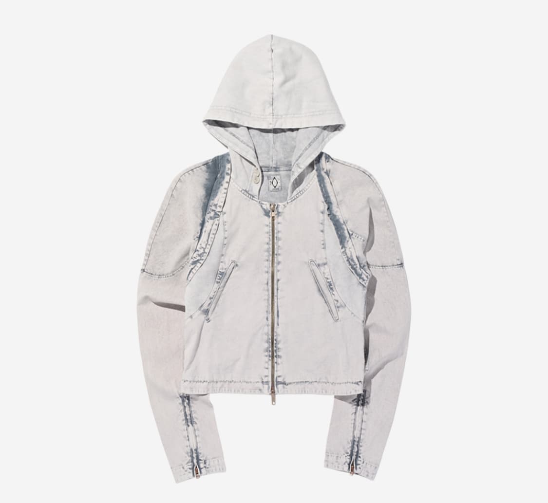 미스치프 MSCHF BLEACHED CUT OFF HOODIE JACKE 상품이미지1