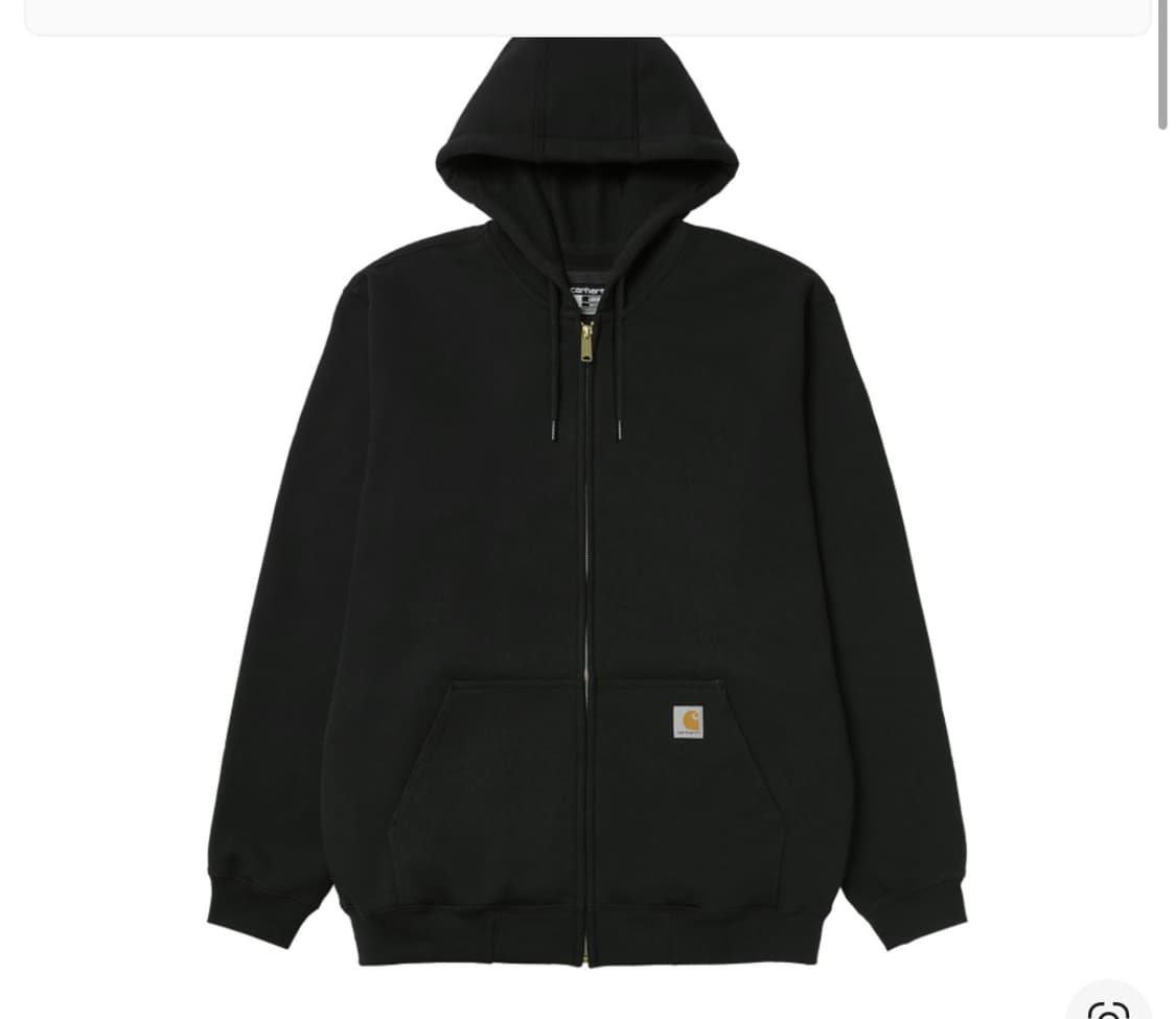 칼하트 후드집업 블랙 상품이미지1