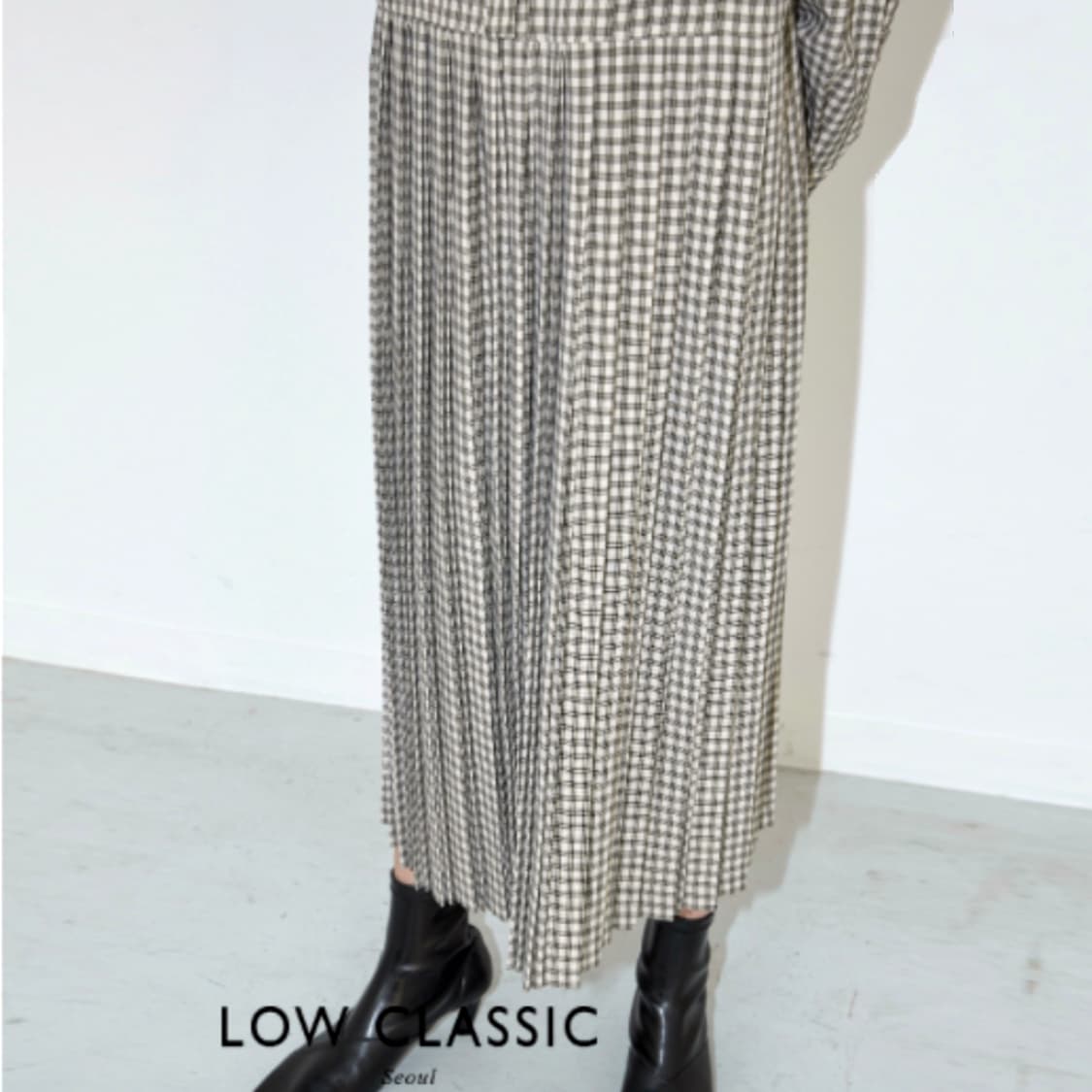 로우클래식(LOW CLASSIC) 플리츠원피스 프리사이즈 상품이미지3