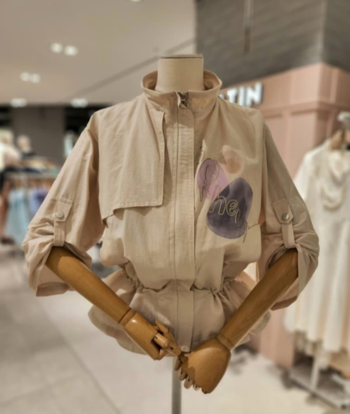 (새상품)샤틴 롤업 점퍼 프리사이즈 상품이미지2