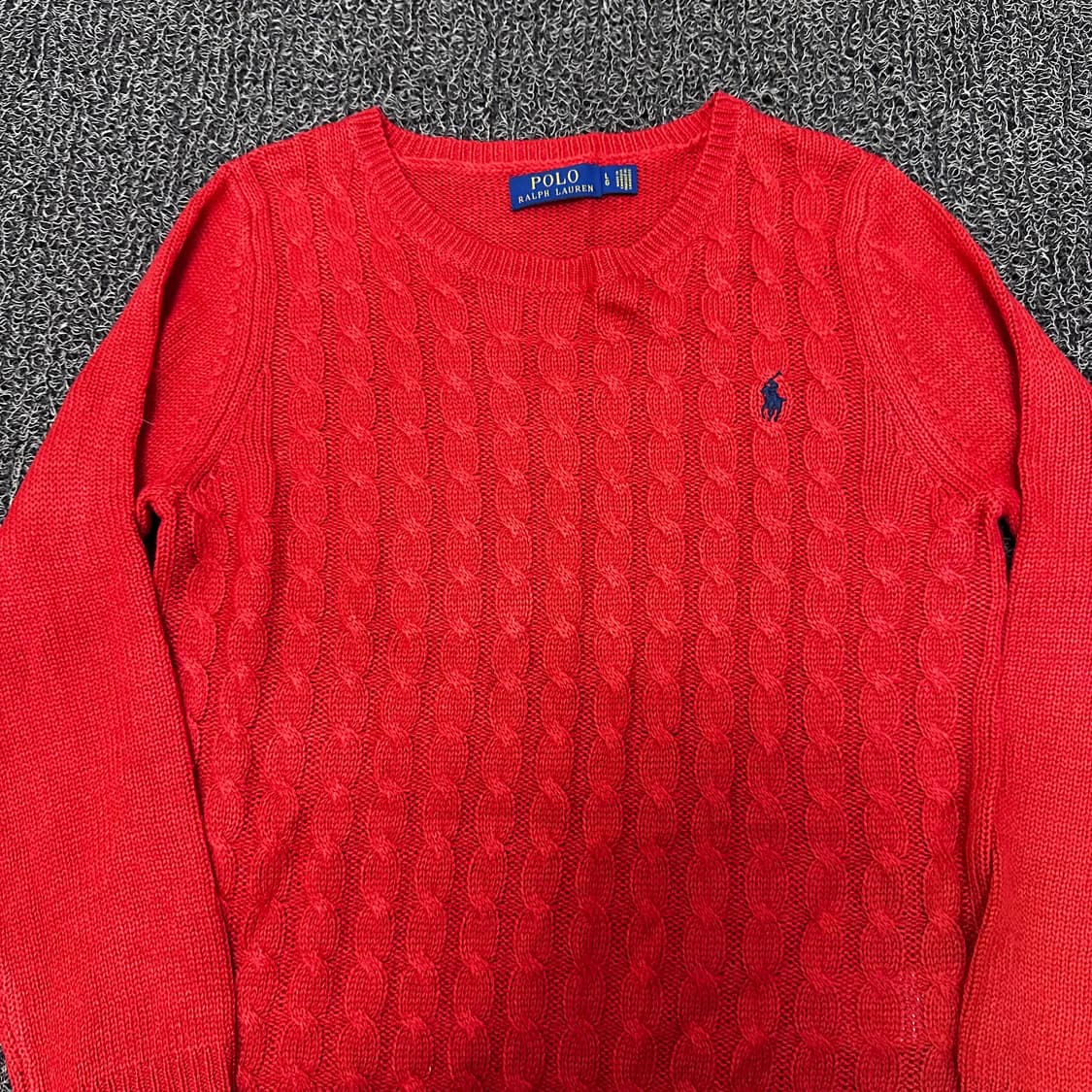 POLO 폴로 랄프로렌 여성 꽈배기 케이블 니트 L 상품이미지2
