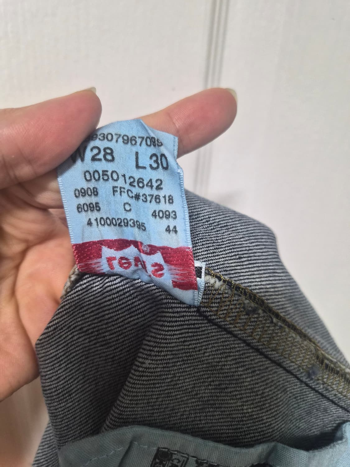 리바이스 501청바지 데님 진청 상품이미지5