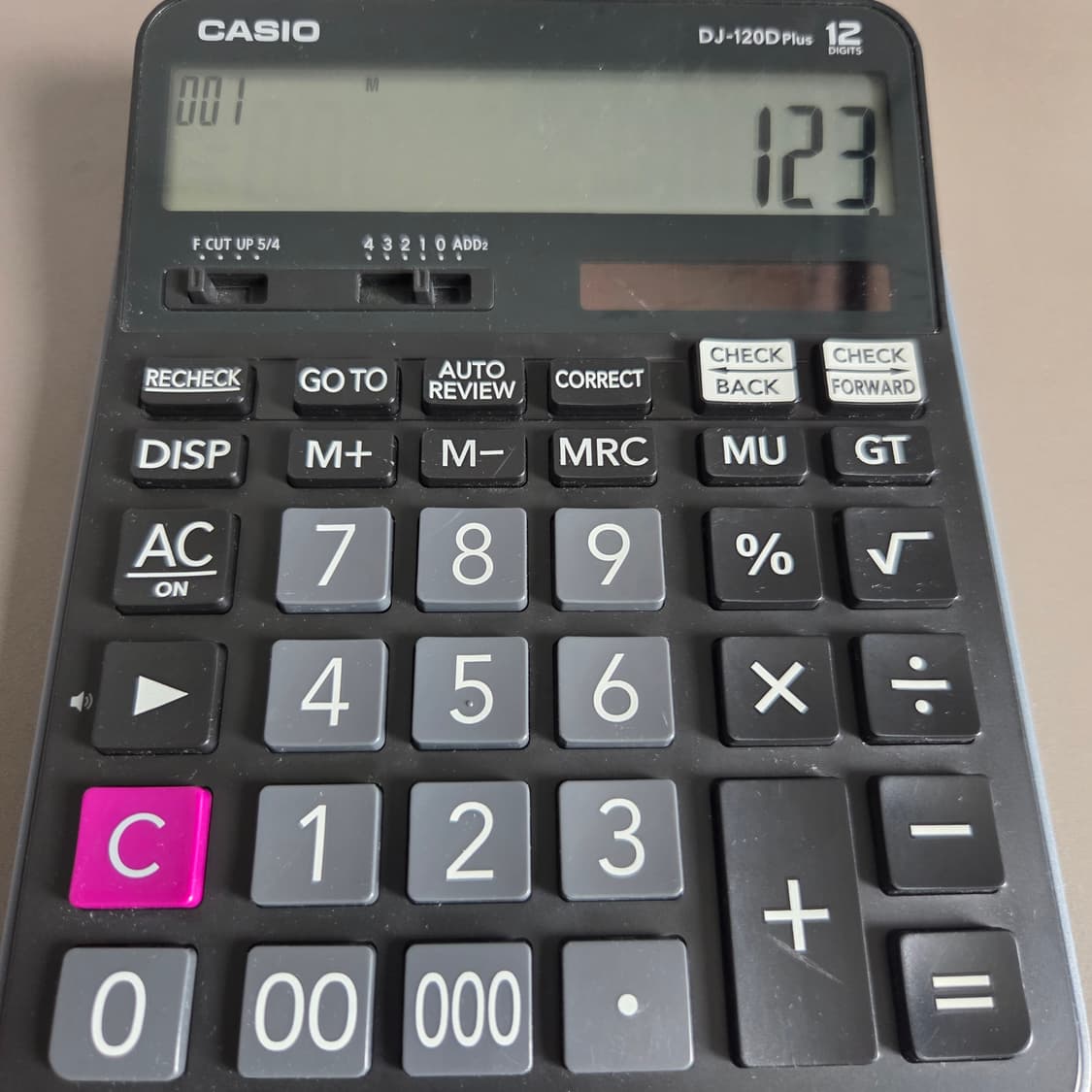 Casio DJ-120D Plus 계산기 상품이미지2