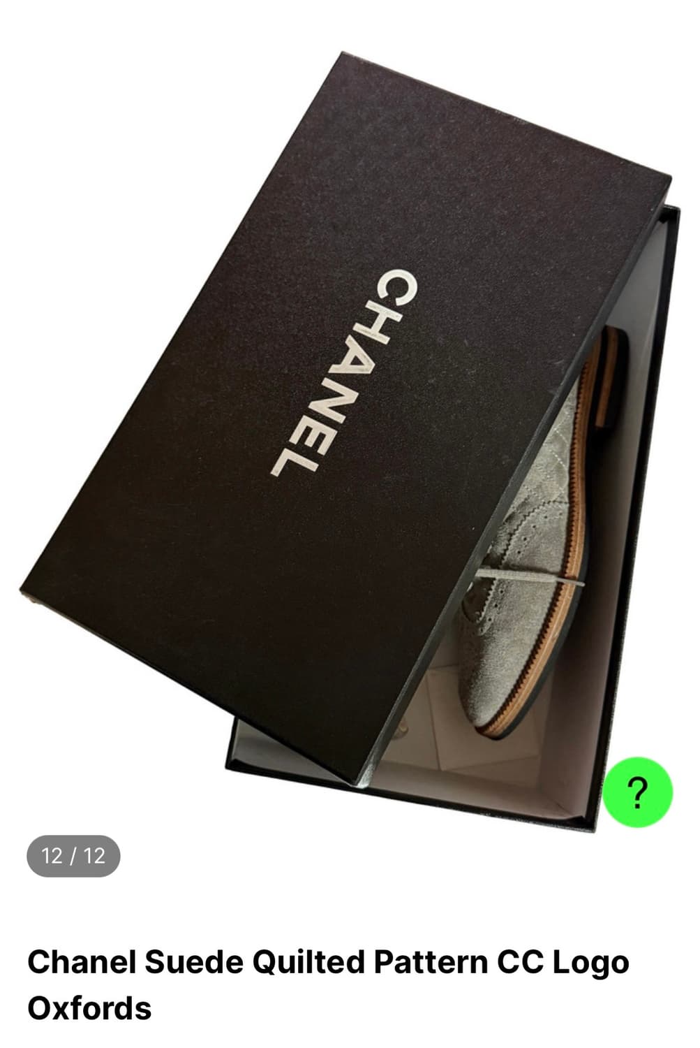 샤넬 스웨이드 옥스퍼드 37사이즈 상품이미지7