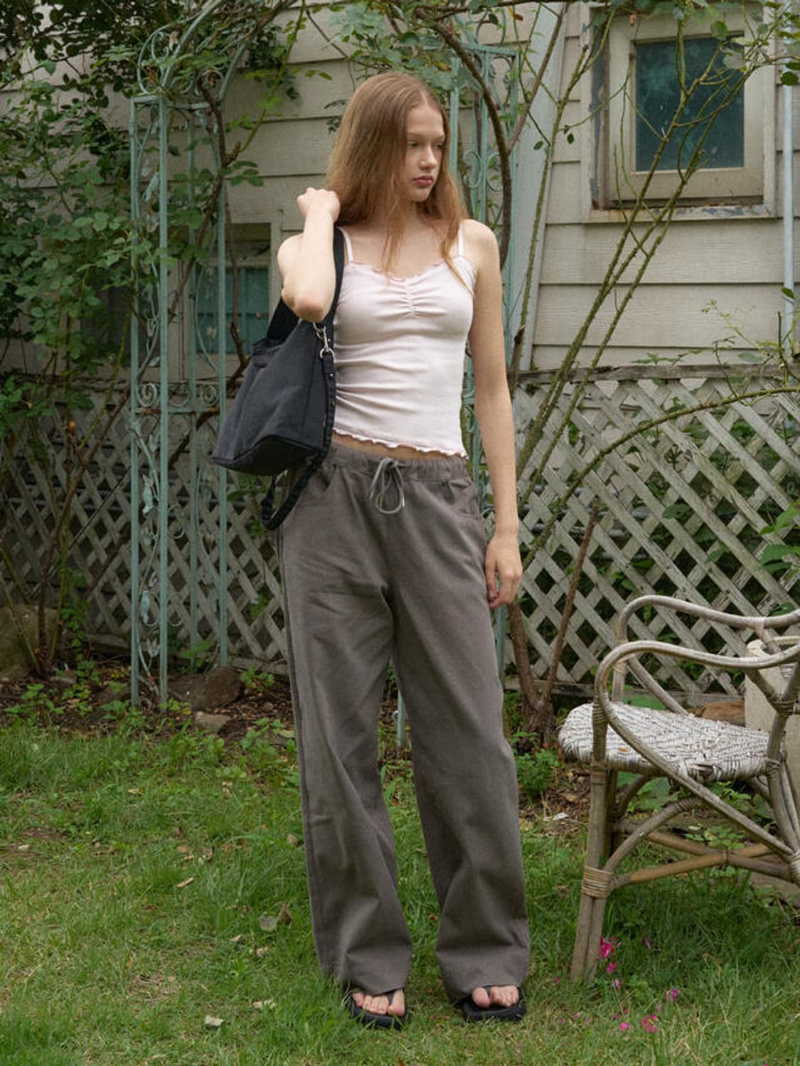 헤더먼트 worn cotton pants 코튼팬츠 브라운 s 상품이미지3