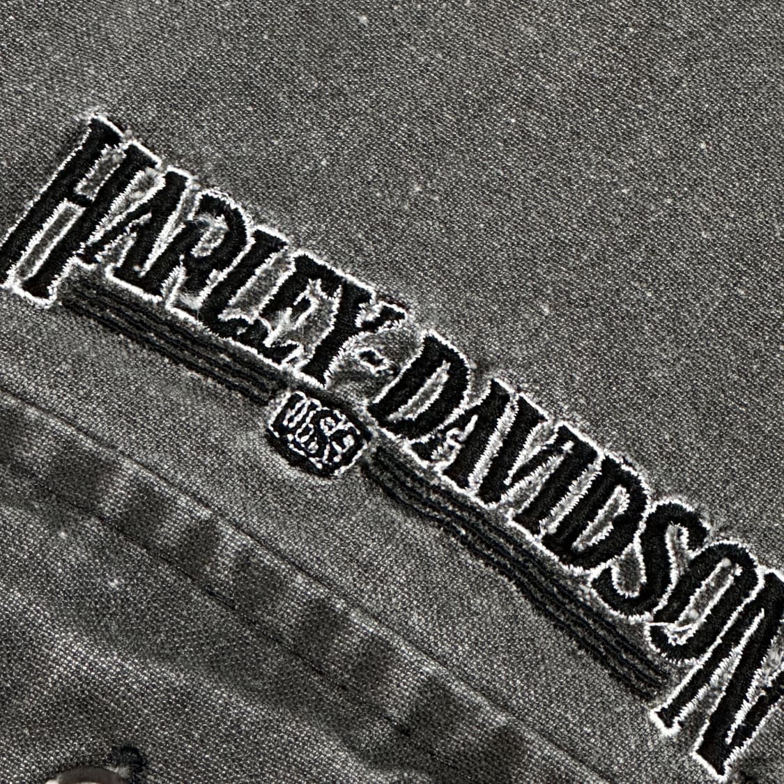 [HARLEY-DAVIDSON] 흑청 데님 심플 스몰 로고 셔츠 상품이미지3