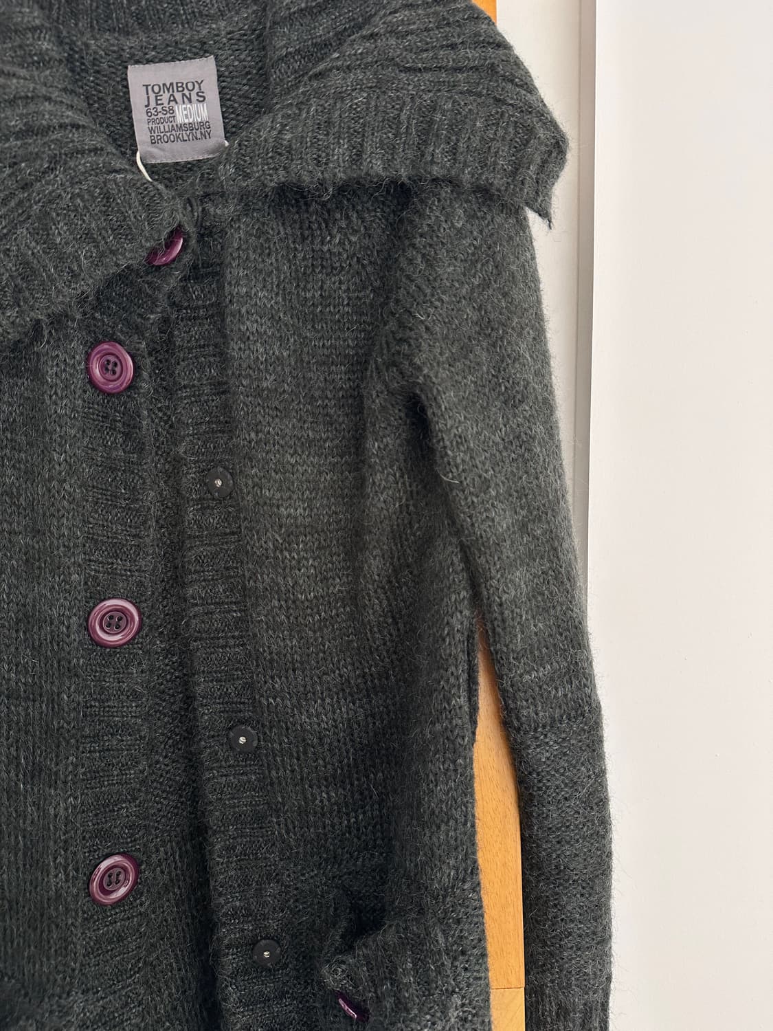 톰보이 진 니트 롱 가디건 상품이미지2