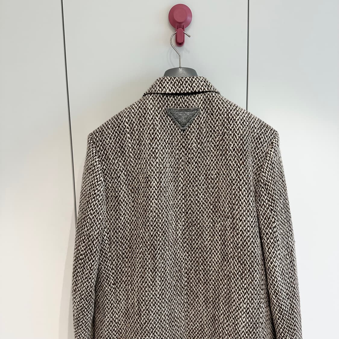 프라다 라프시몬스 24fw 도니골 트위드 오버코트 상품이미지6