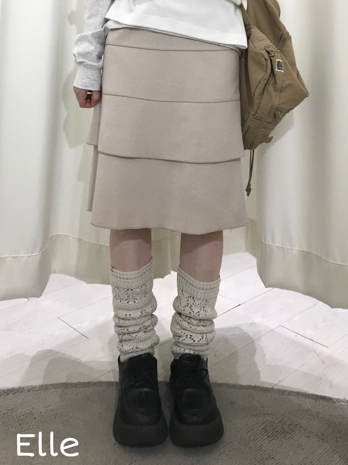 ELLE soft pink skirt 상품이미지1