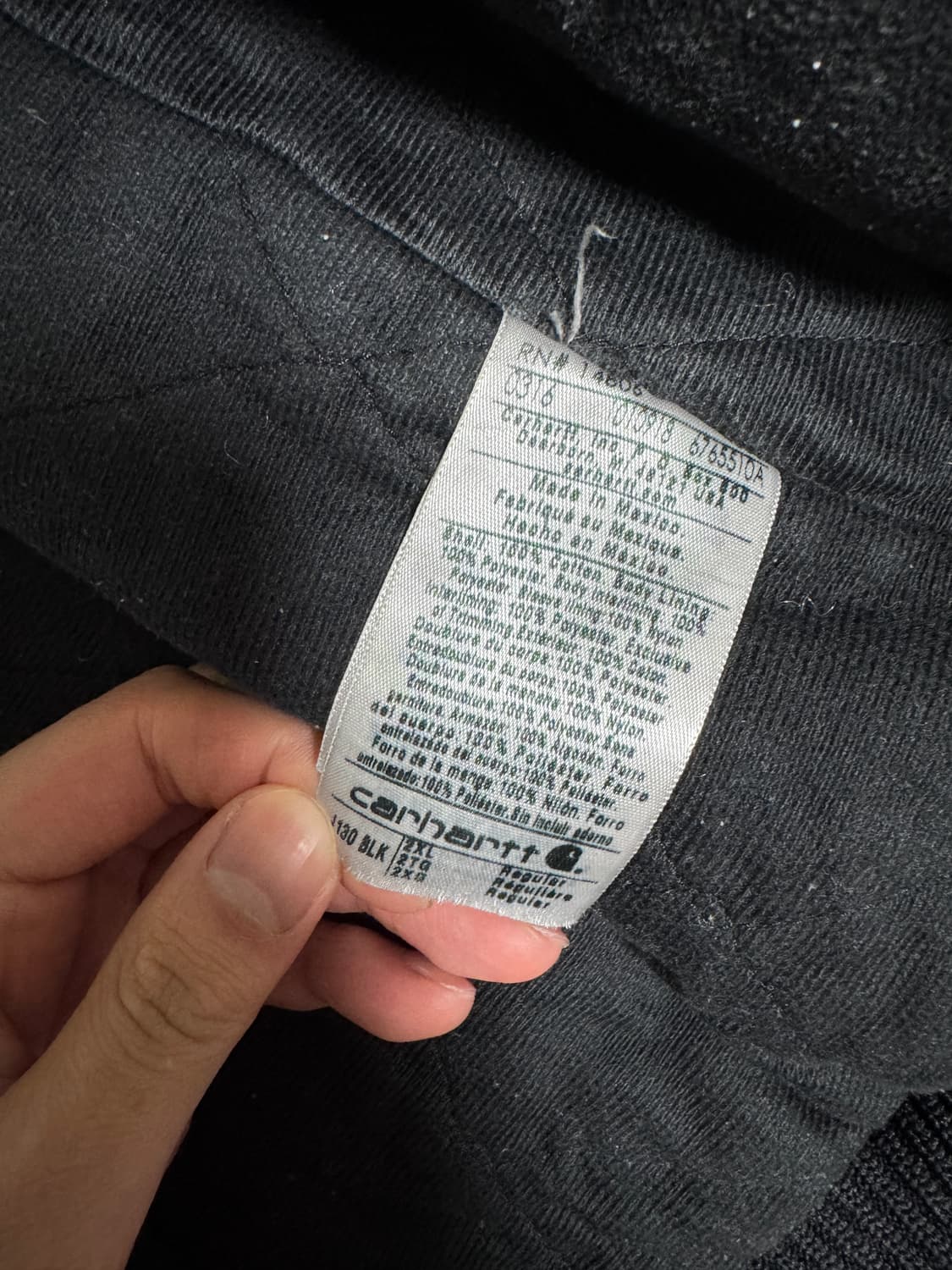 칼하트 j130 BLK 2XL-regular 상품이미지3