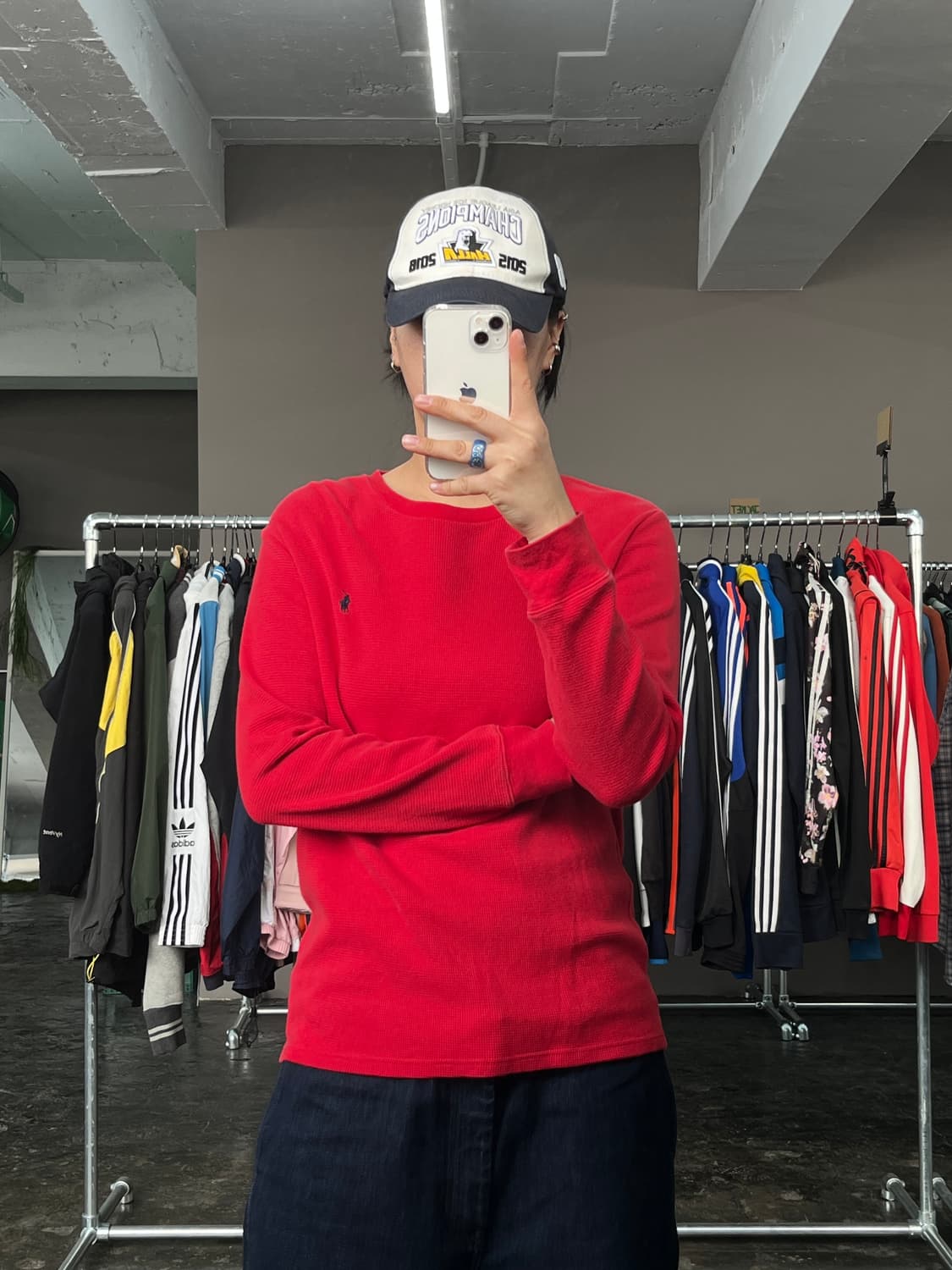 폴로 랄프로렌 와플 긴팔 티셔츠 상품이미지1