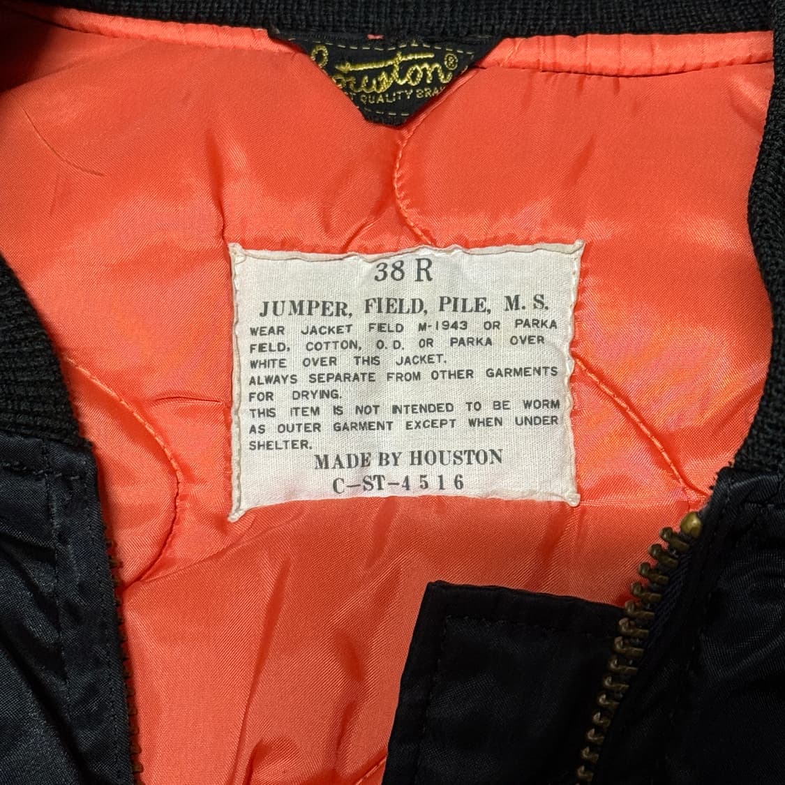 휴스턴 ma1 자켓 탈론지퍼 상품이미지3