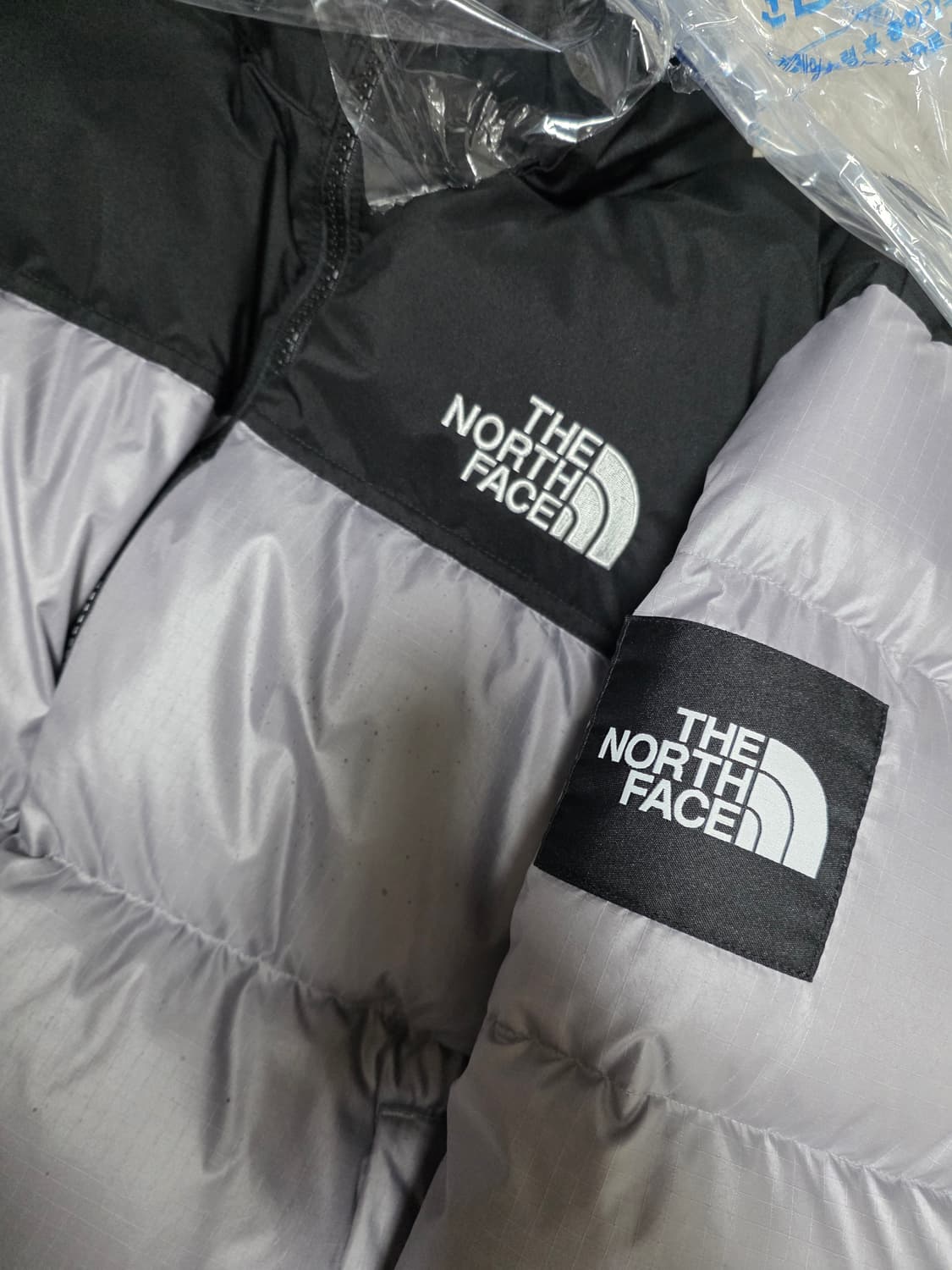 노스페이스 눕시 패딩 XL(105) 사이즈, 헤더 그레이색상 상품이미지3