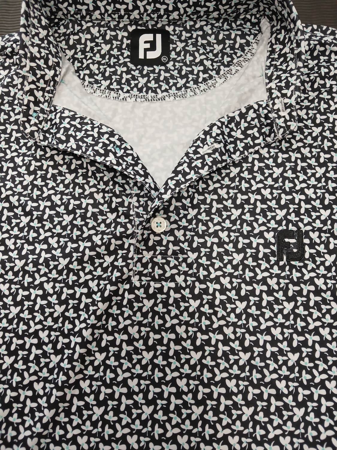 풋조이 플라워 패턴 반팔 셔츠 상품이미지2