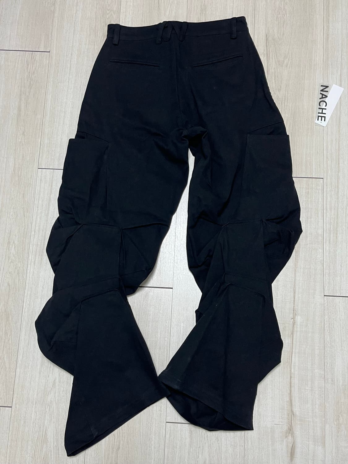 NACHE 핀턱 와이드 팬츠 1 블랙 상품이미지7