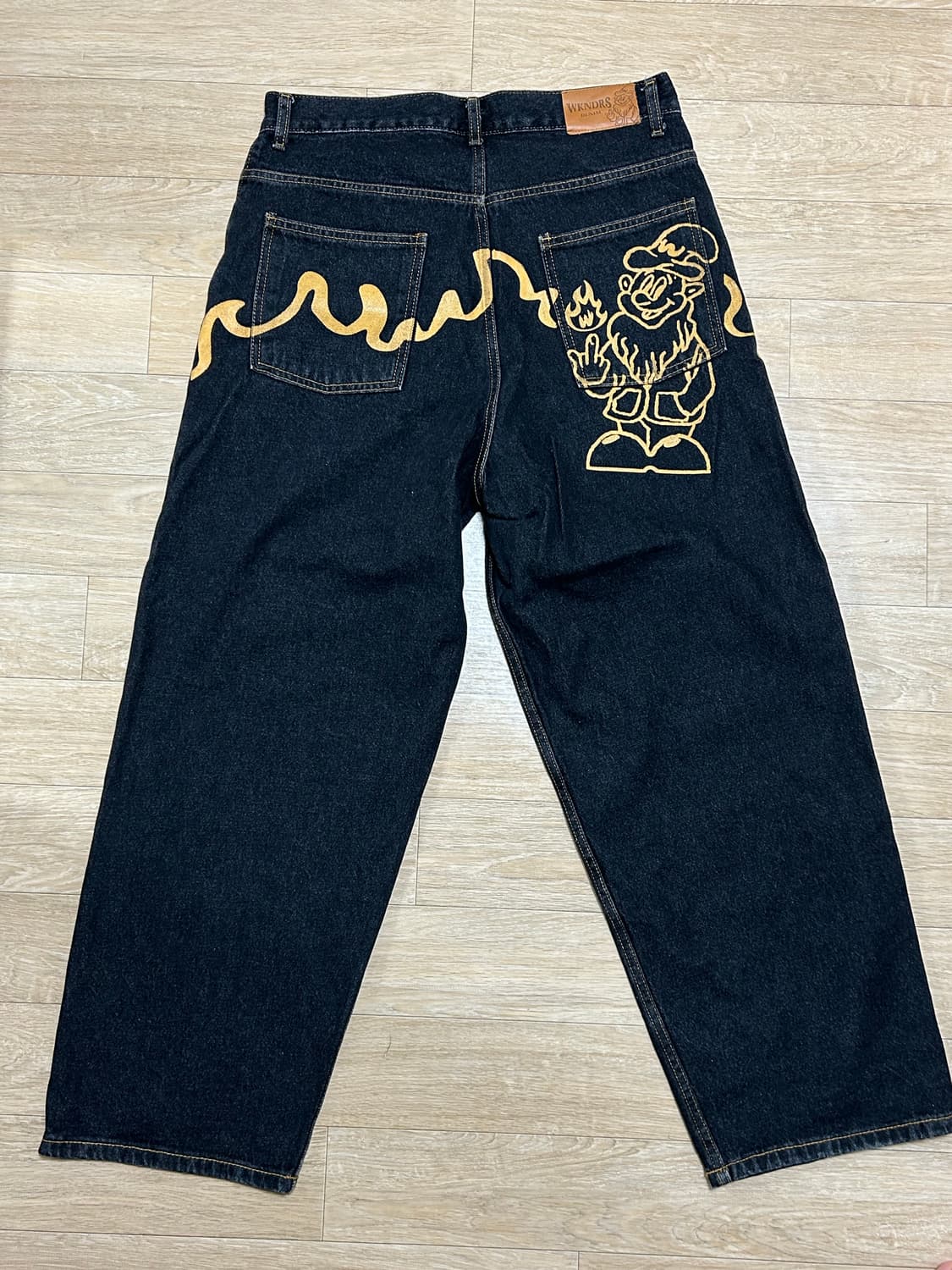 위캔더스 DWARF DENIM PANTS (black) 상품이미지2