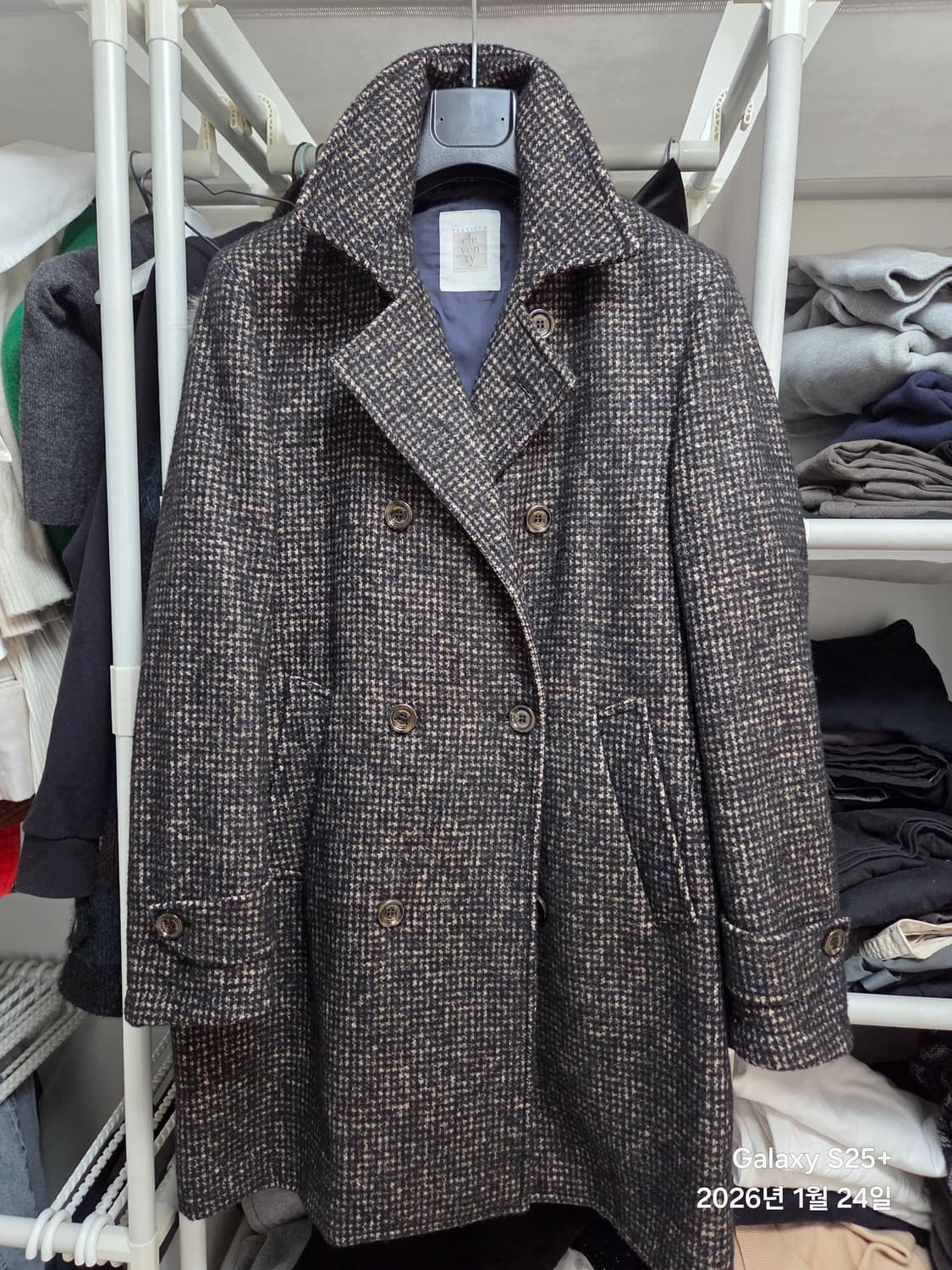 일레븐티 알파카 더블코트 상품이미지1