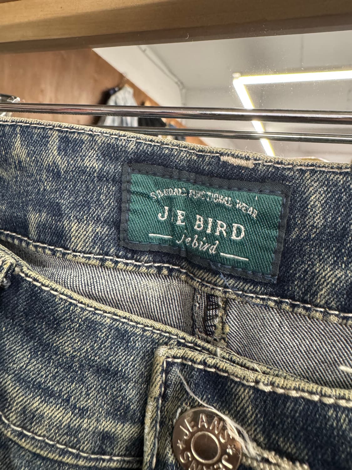 japanese vintage jie bird 여성 부츠컷 데님팬츠 상품이미지3