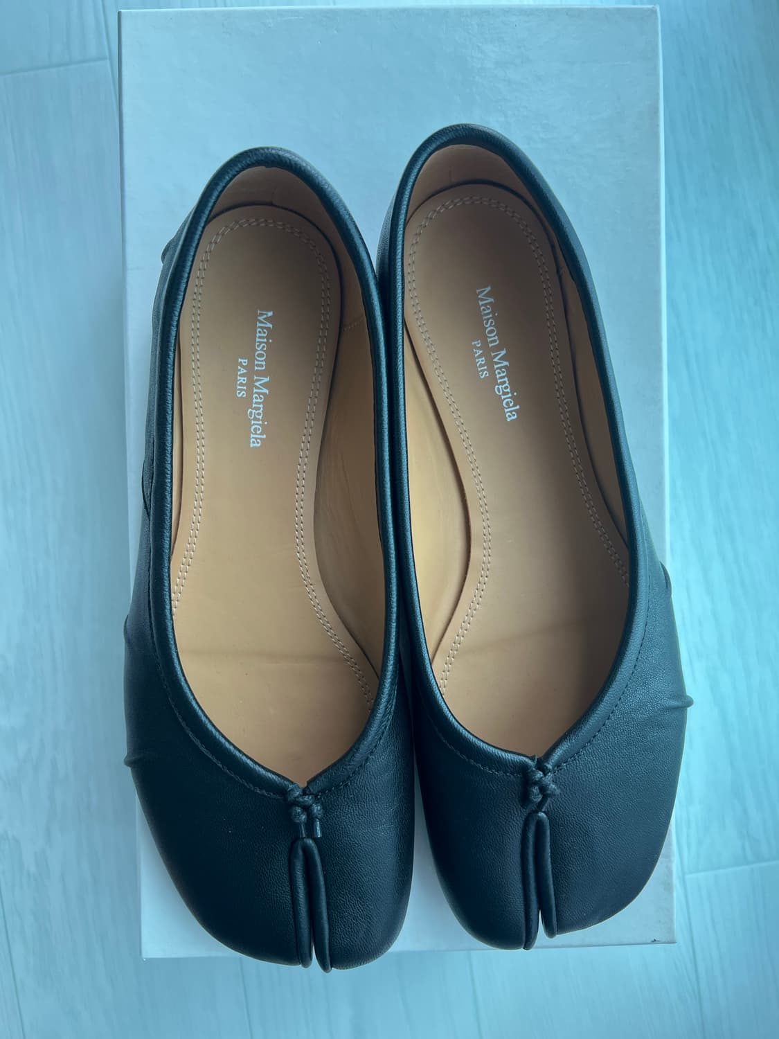 마르지엘라 타비 블랙 플랫 38 사이즈 판매  maison margiel 상품이미지5