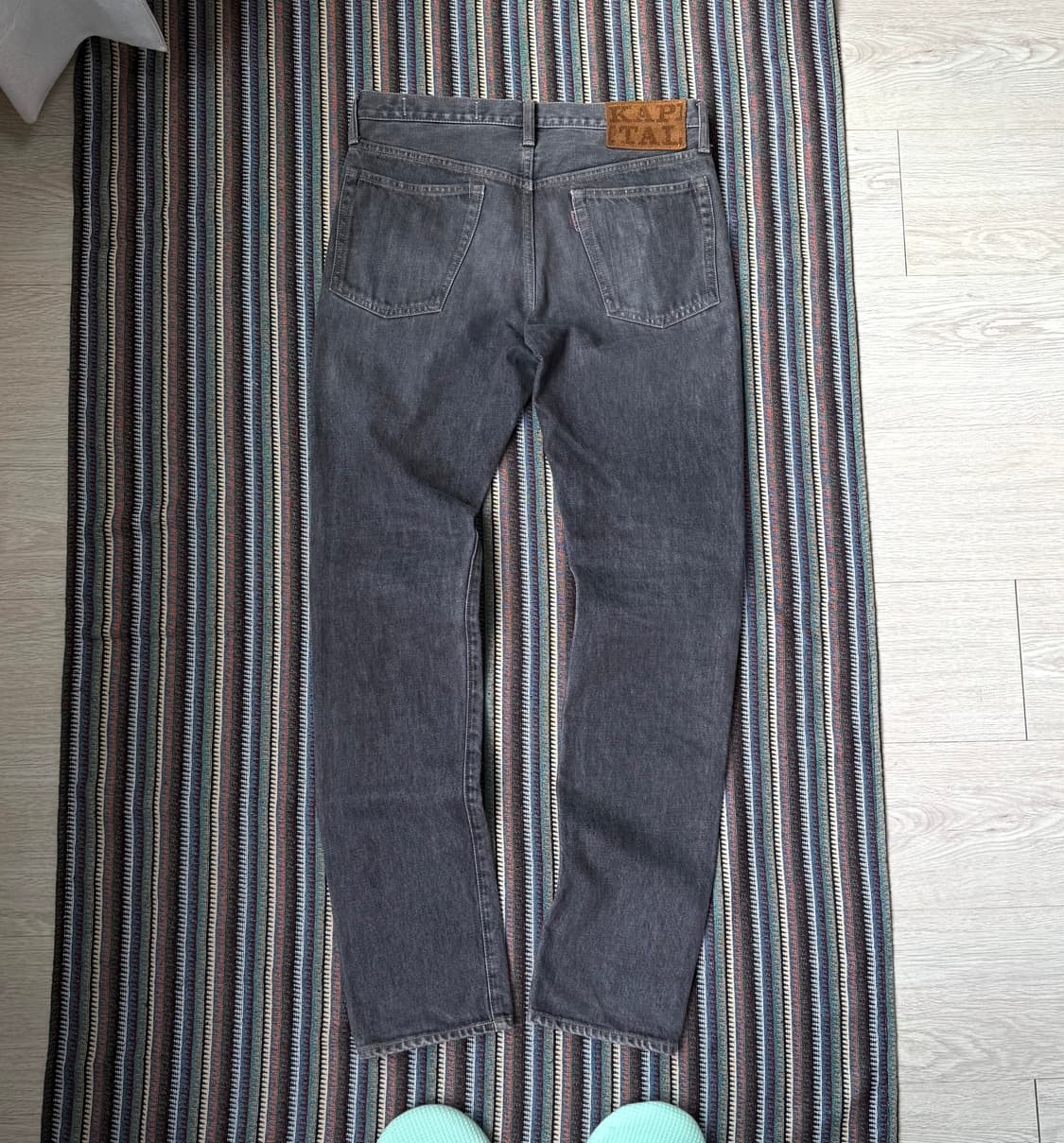 캐피탈 흑청 데님 팬츠 상품이미지2