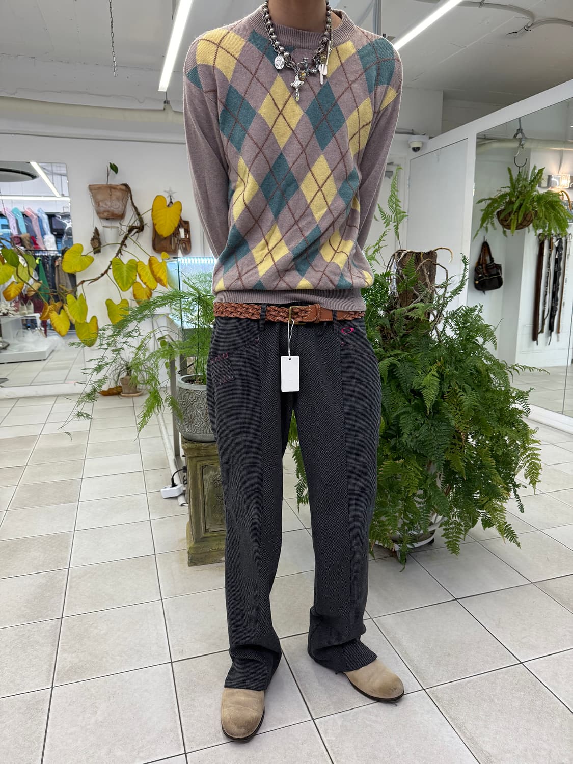 argyle sweater 상품이미지5