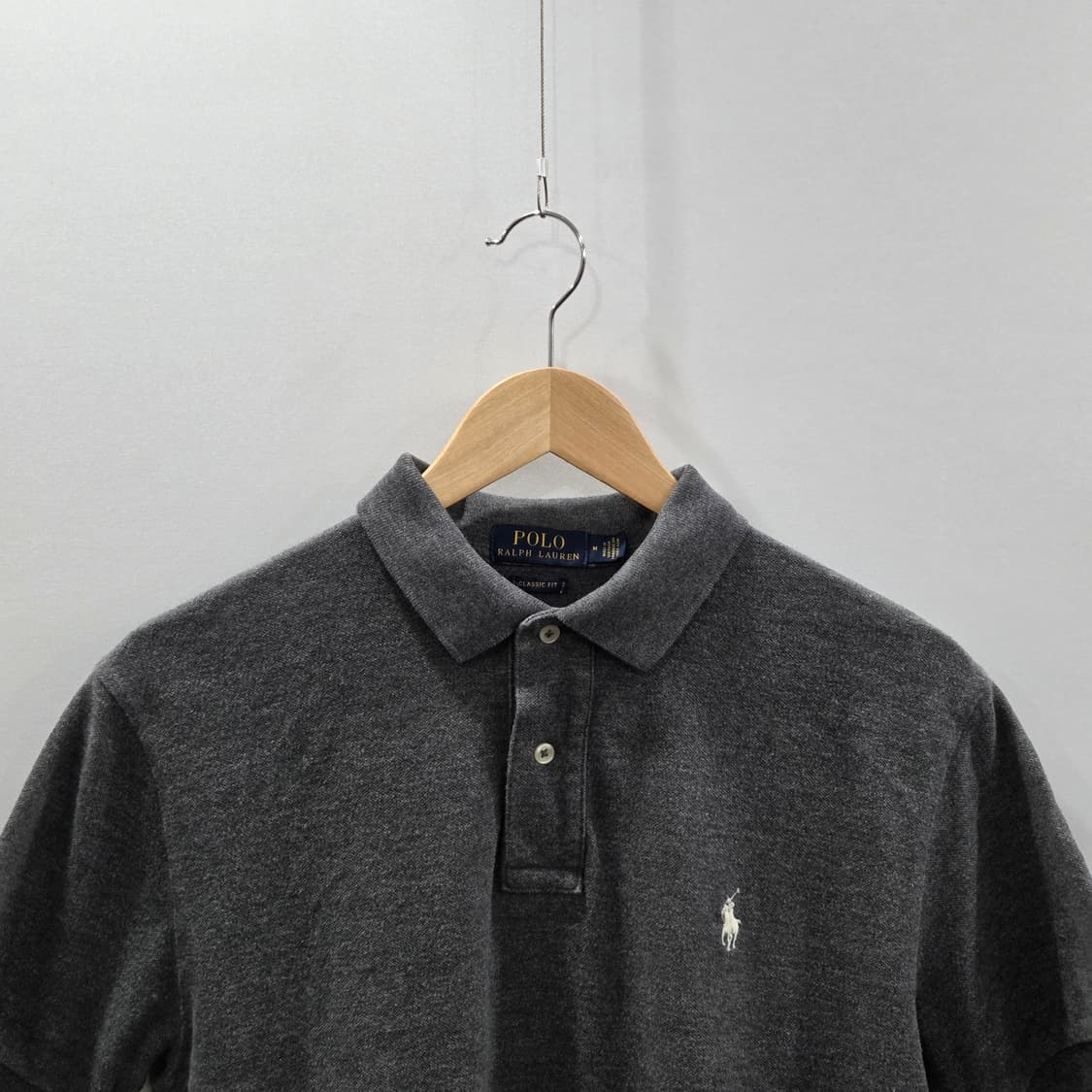 폴로랄프로렌 피케 카라 반팔티 딥그레이 M  상품이미지2