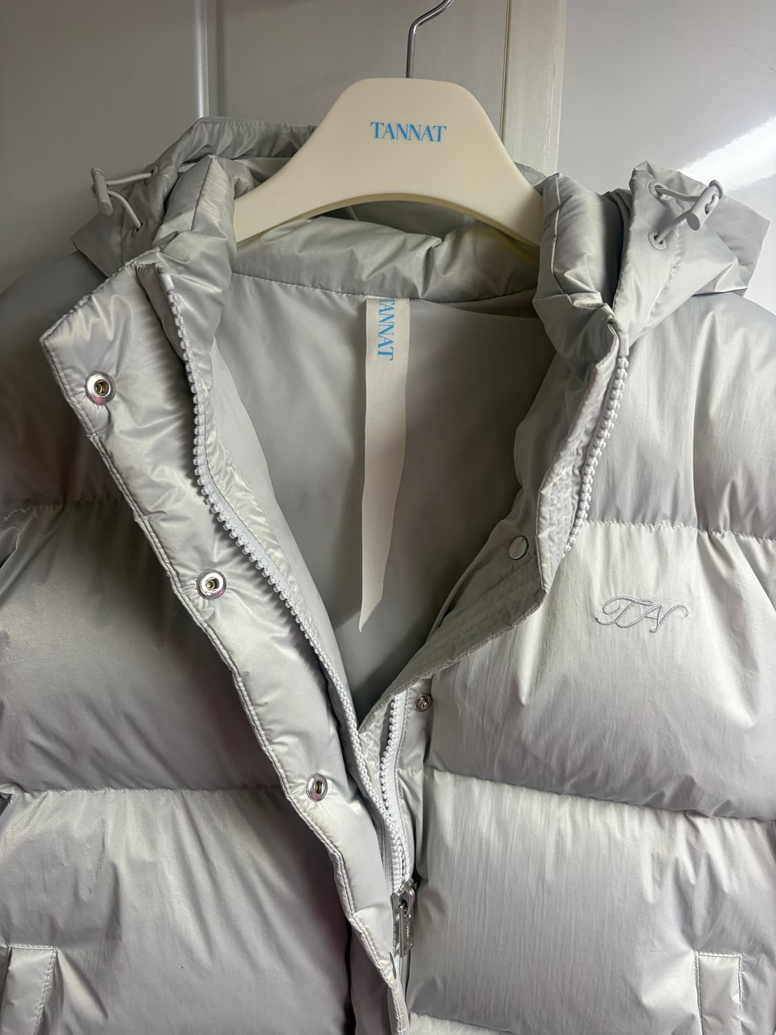 타낫 푸퍼 자켓 패딩 실버 상품이미지5