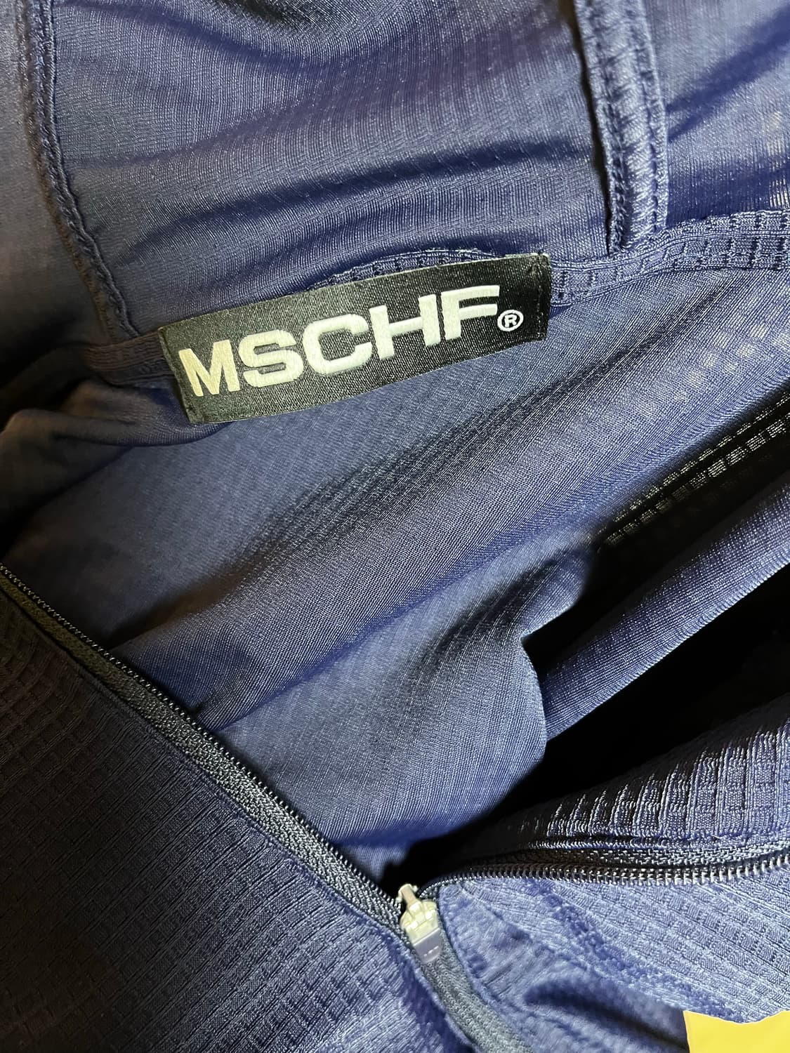 미스치프 후드 와플 집업 네이비 M 상품이미지5