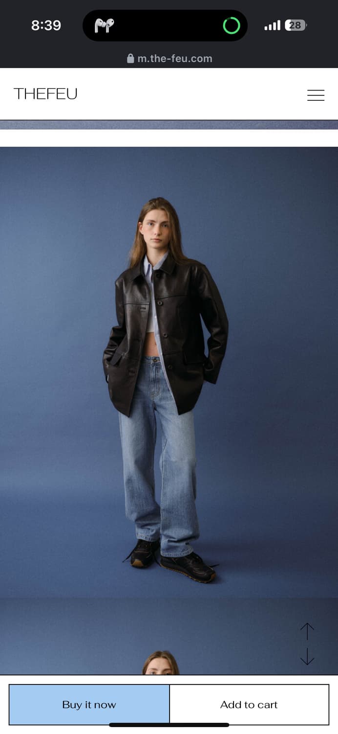 더에프유 Regular slub denim 상품이미지2