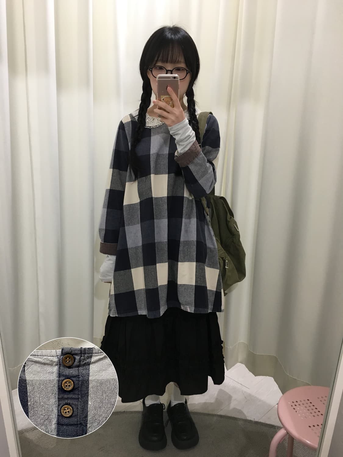 check blouse 상품이미지1