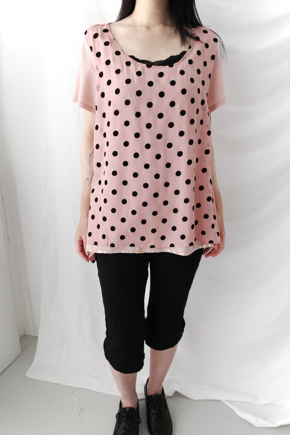 Sunao Kuwahara) dot beads half T  상품이미지8