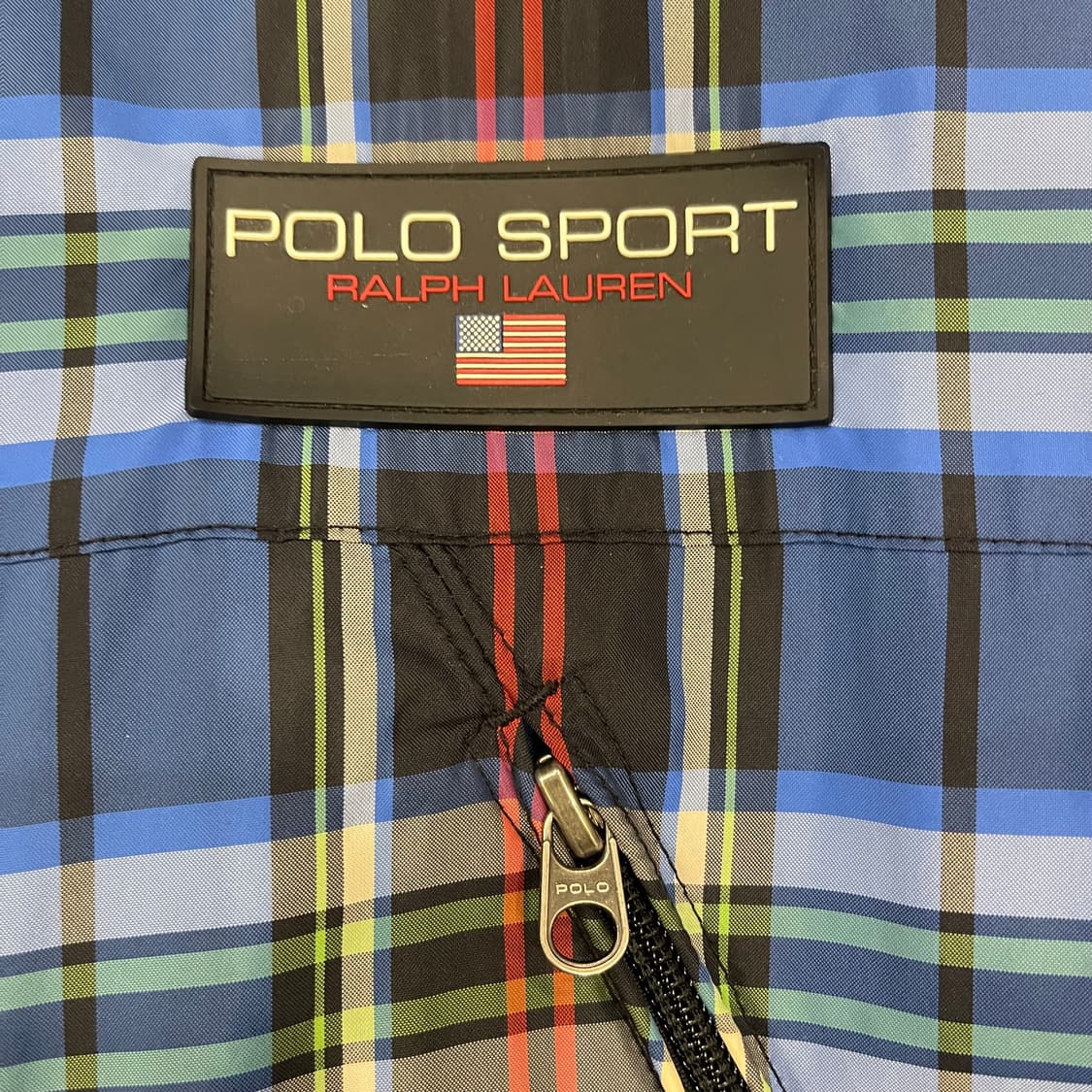 90's POLO sport  타탄 체크 후드 자켓 상품이미지4