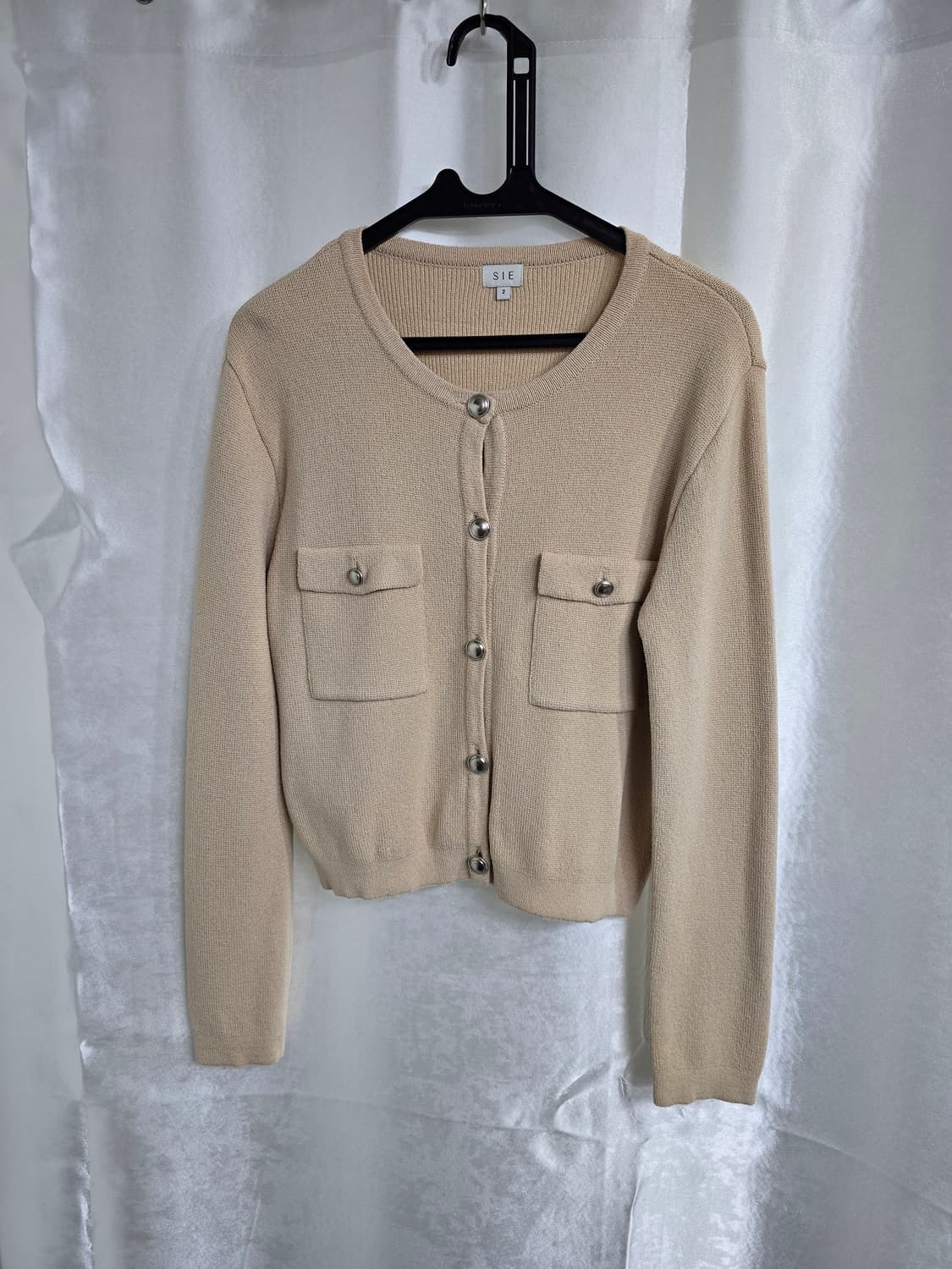 SIE 베이지색 크롭 가디건 (1860) 상품이미지1